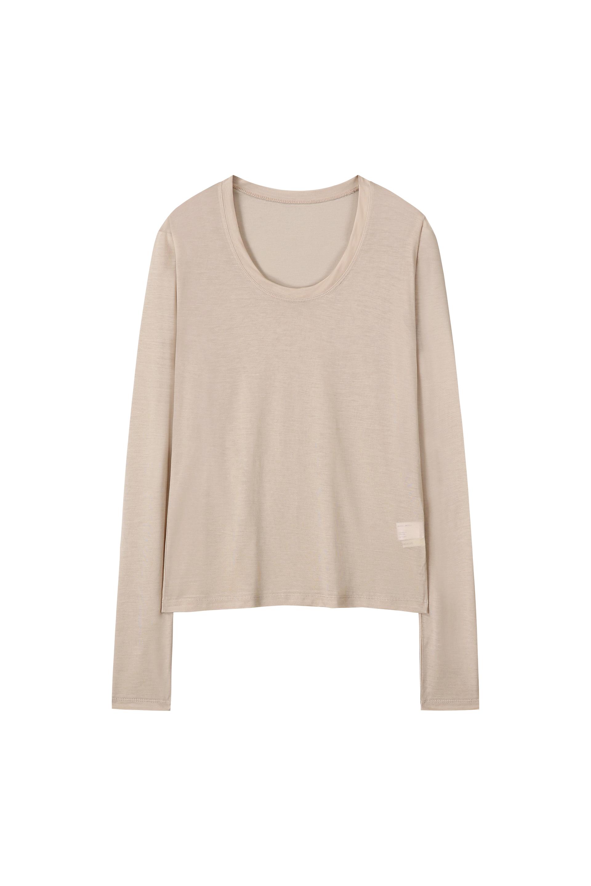 Scoop Neck Tee - oat