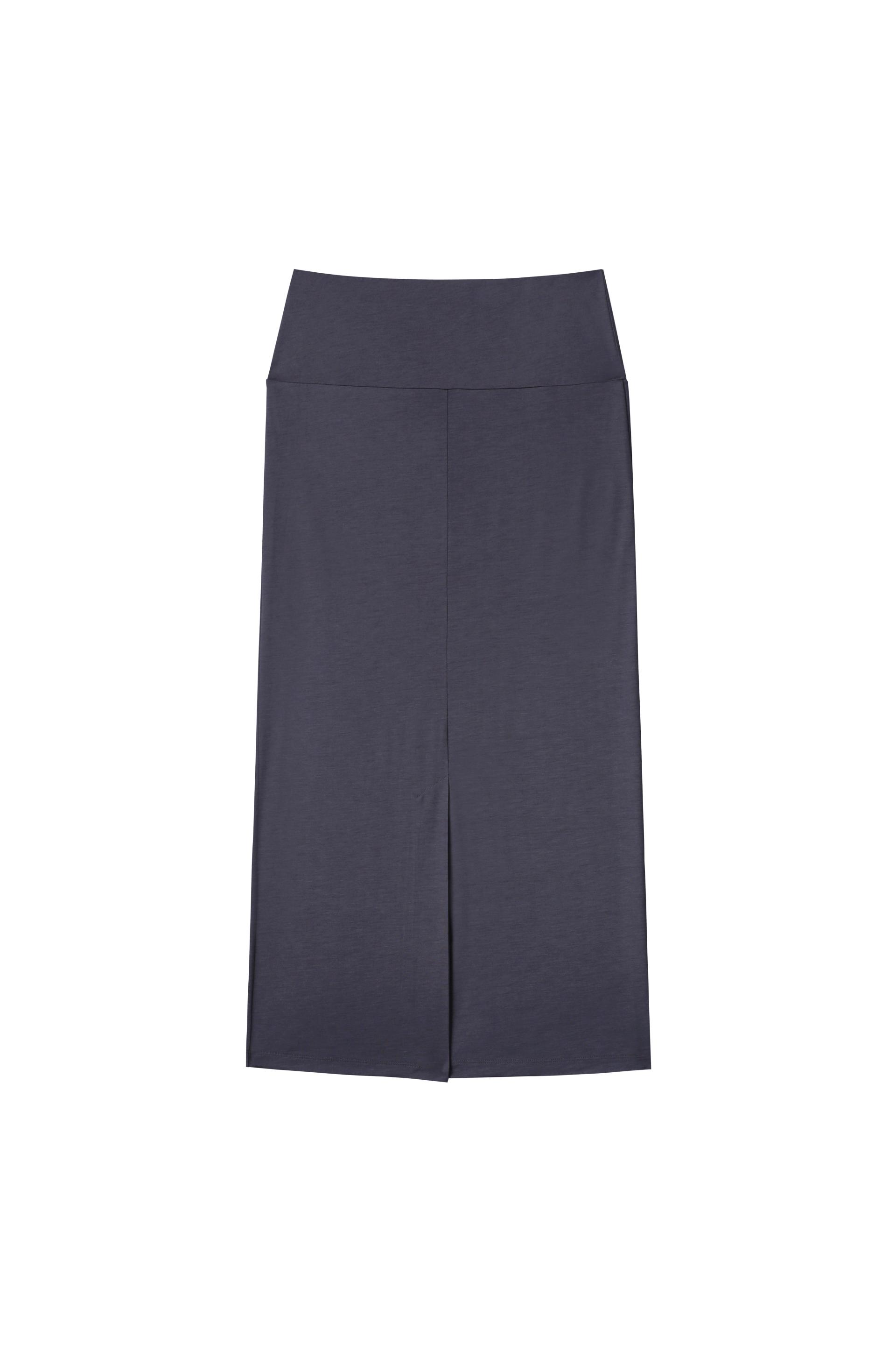 (Summer) Straight Long Skirt - navy