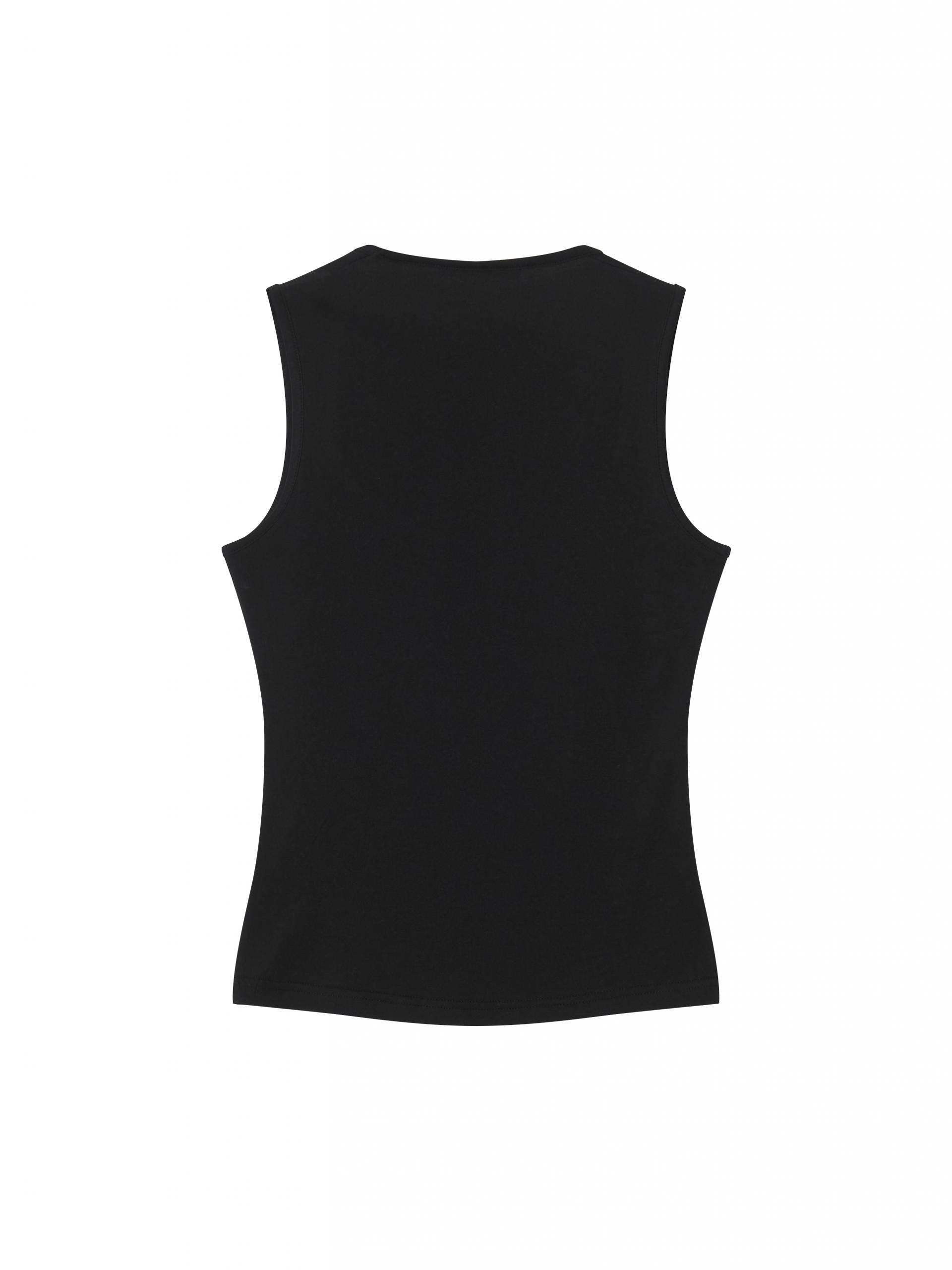 O-neck Sleeveless - black