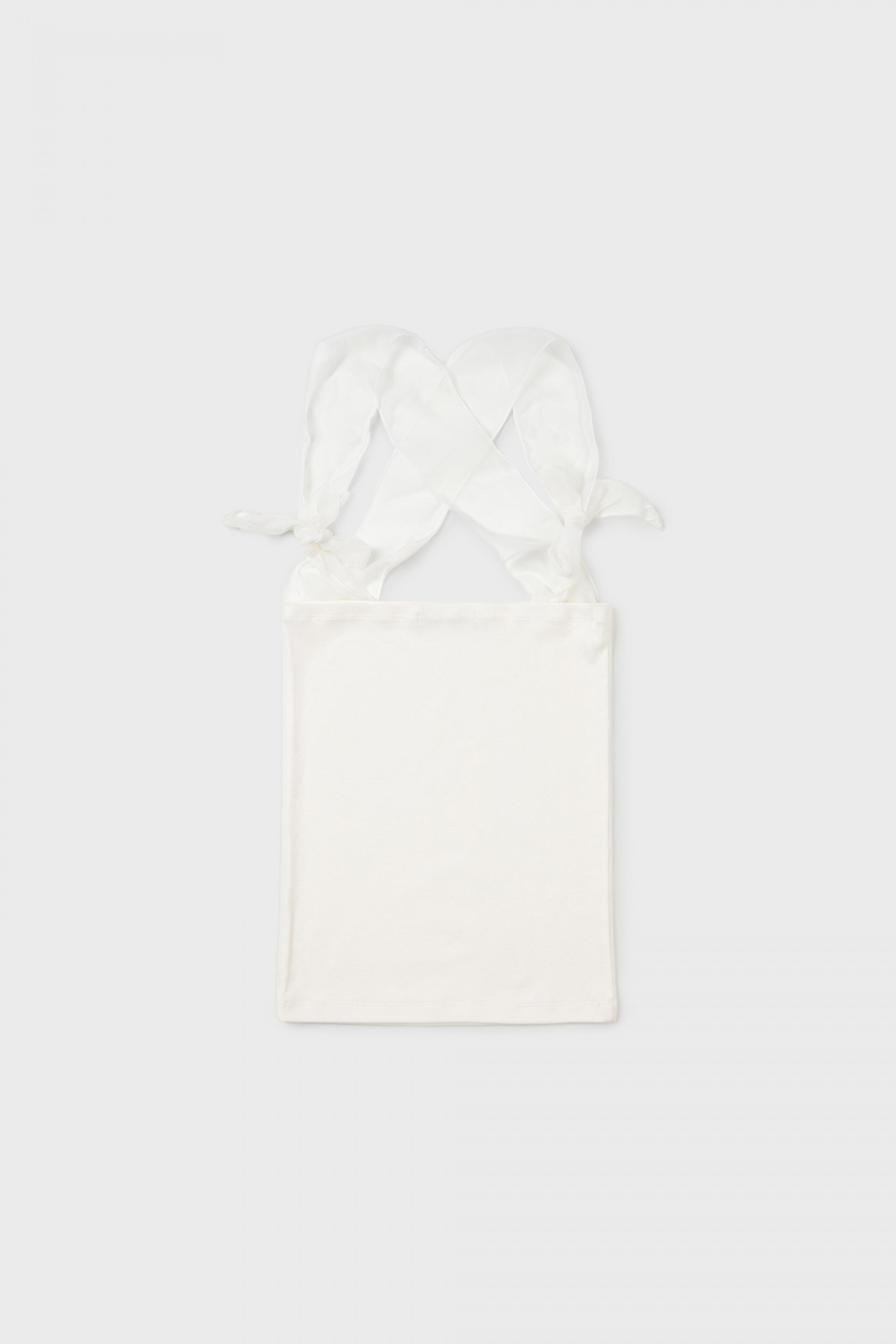 Silky Strap Top - white