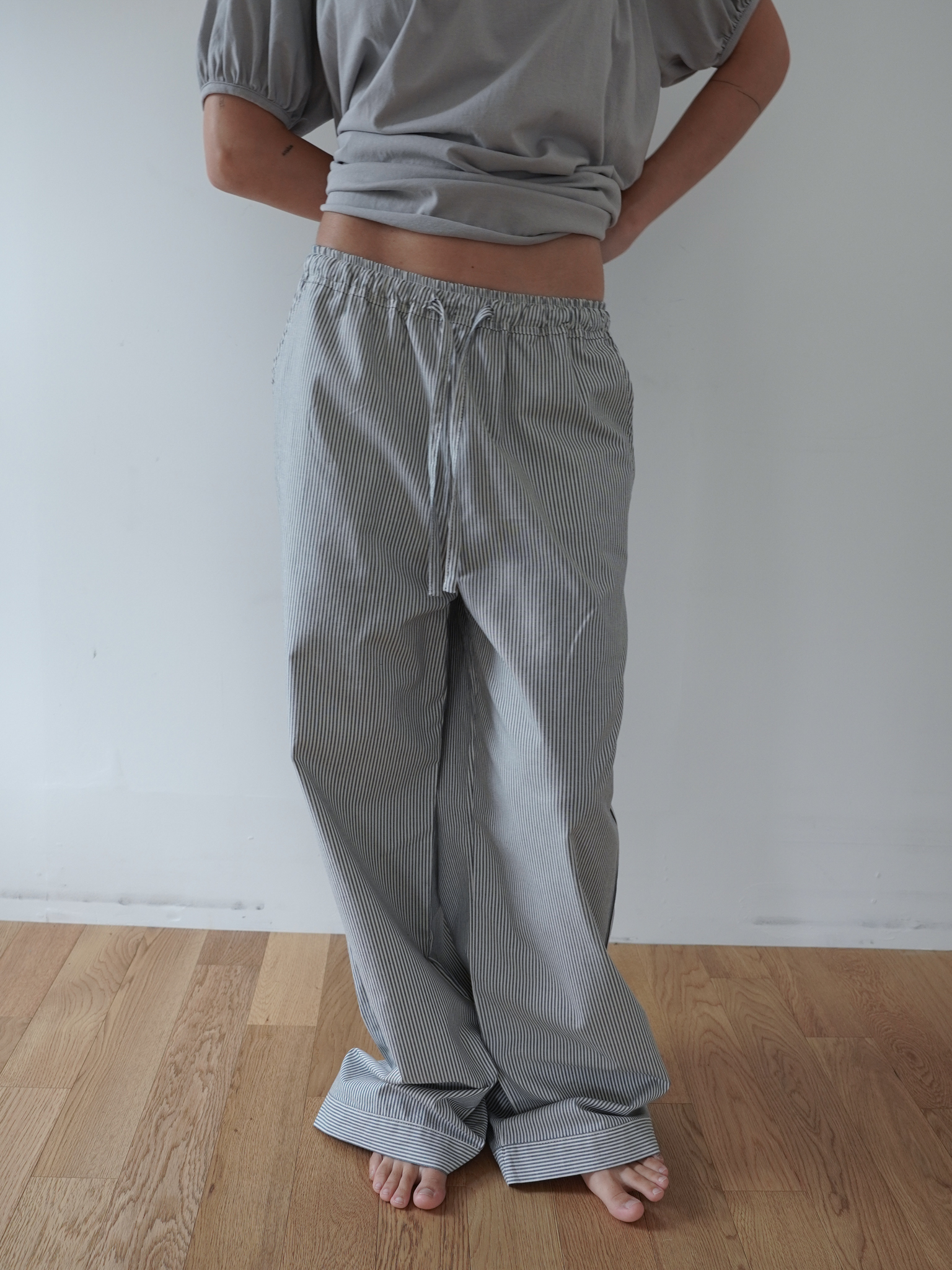 Banding Pants - stripe wb