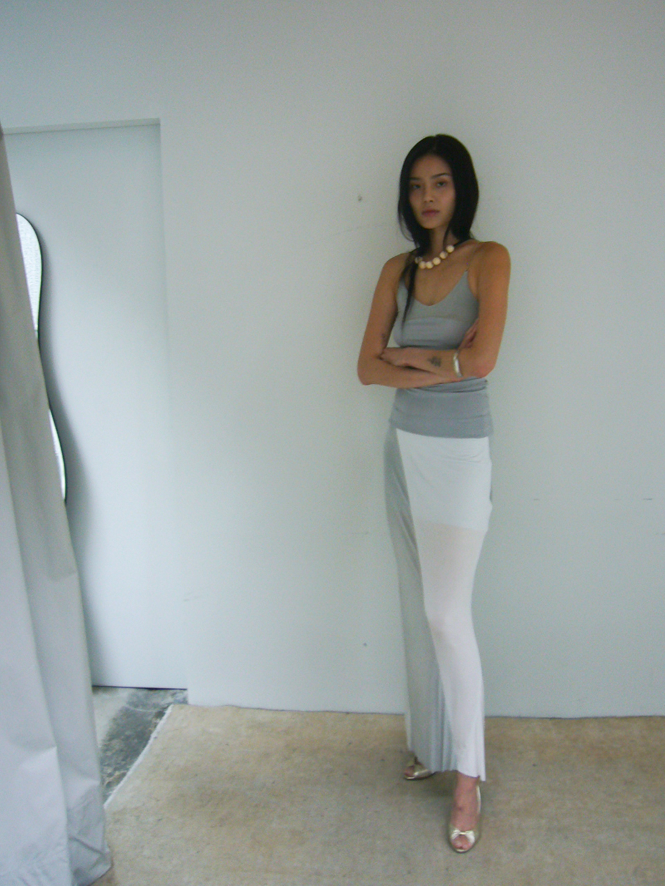 Selene Chain Sleeveless - ice grey