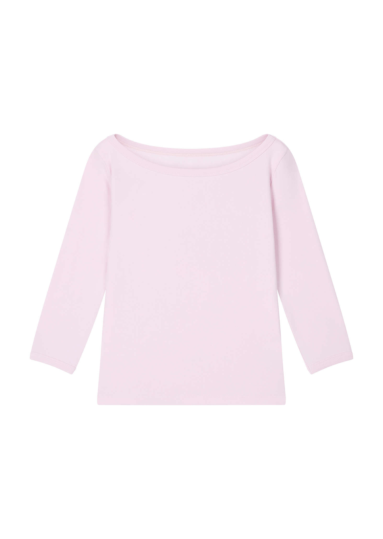 Boatneck 3/4 Sleeve Tee - pink