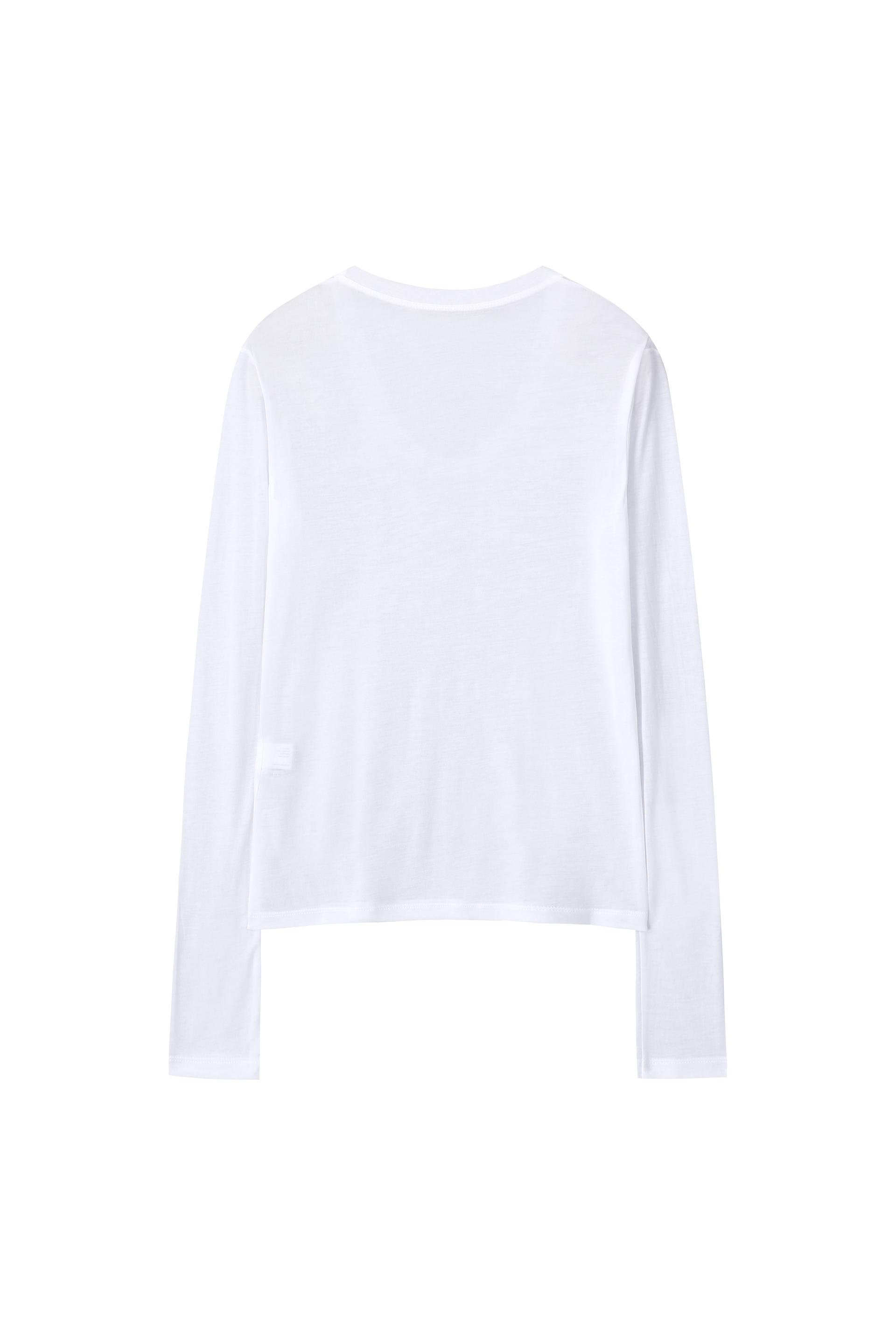 Scoop Neck Tee - white