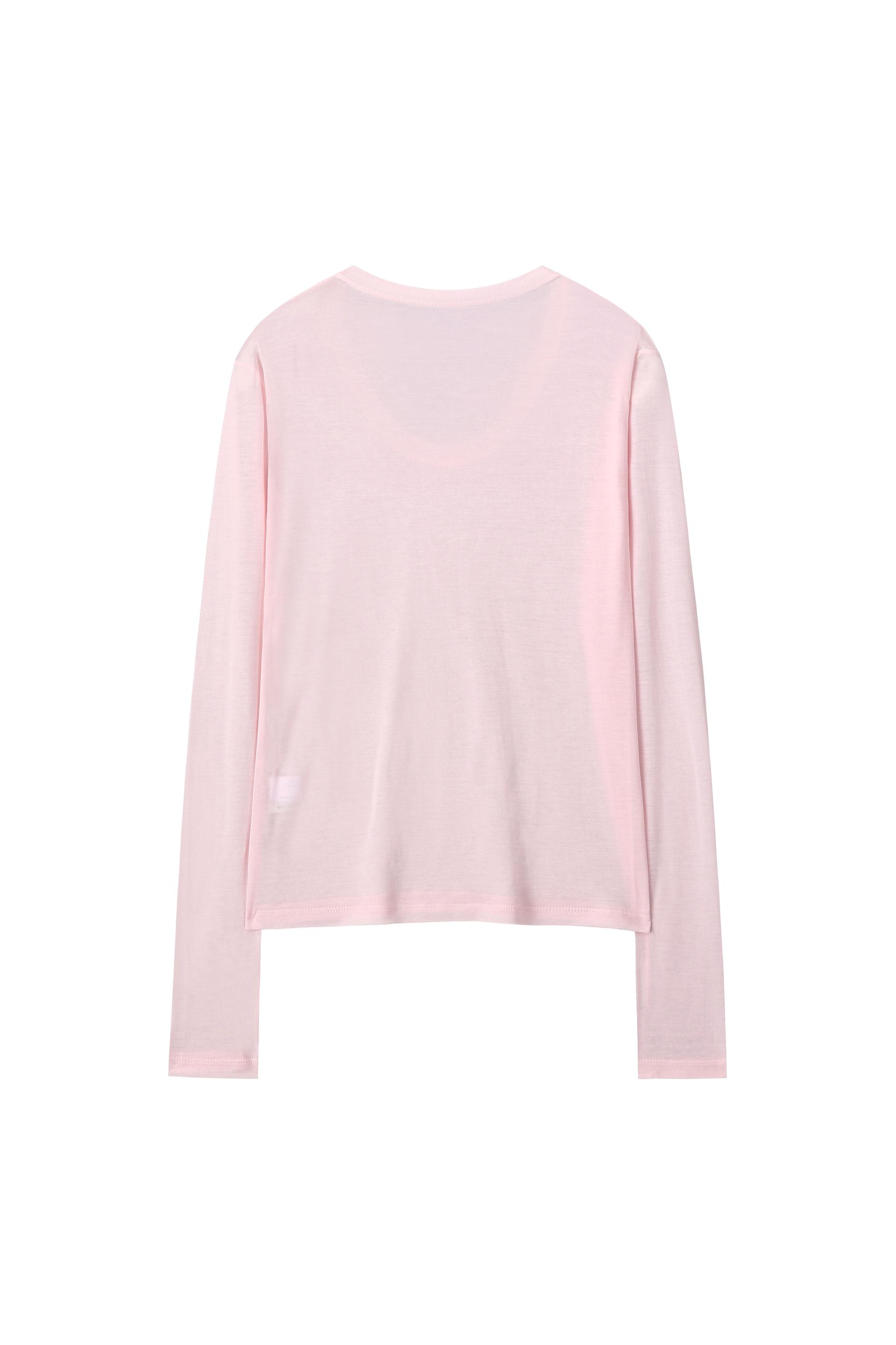 Scoop Neck Tee - pink