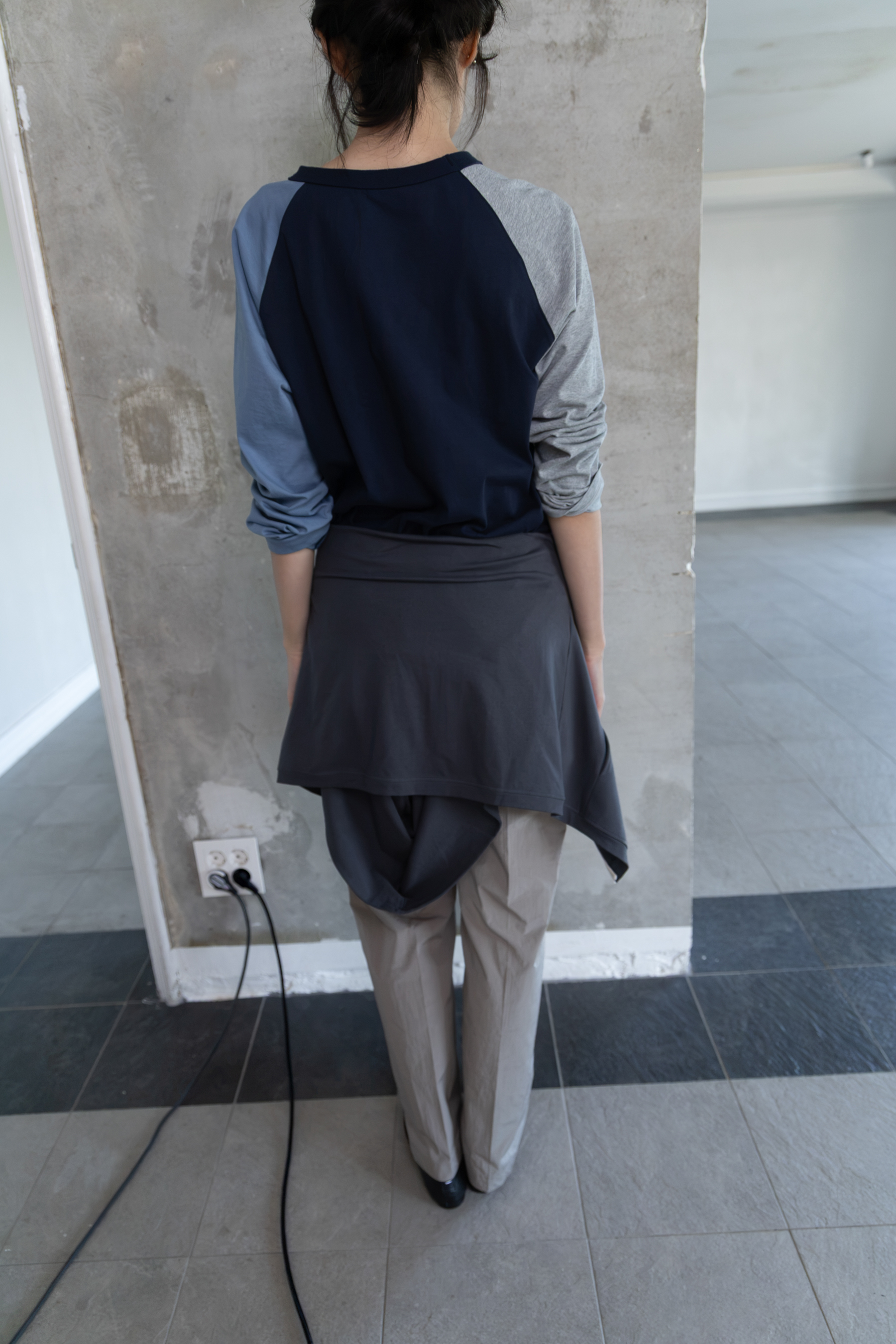 Color Block Raglan - blue/gray / 10월 5일 출고