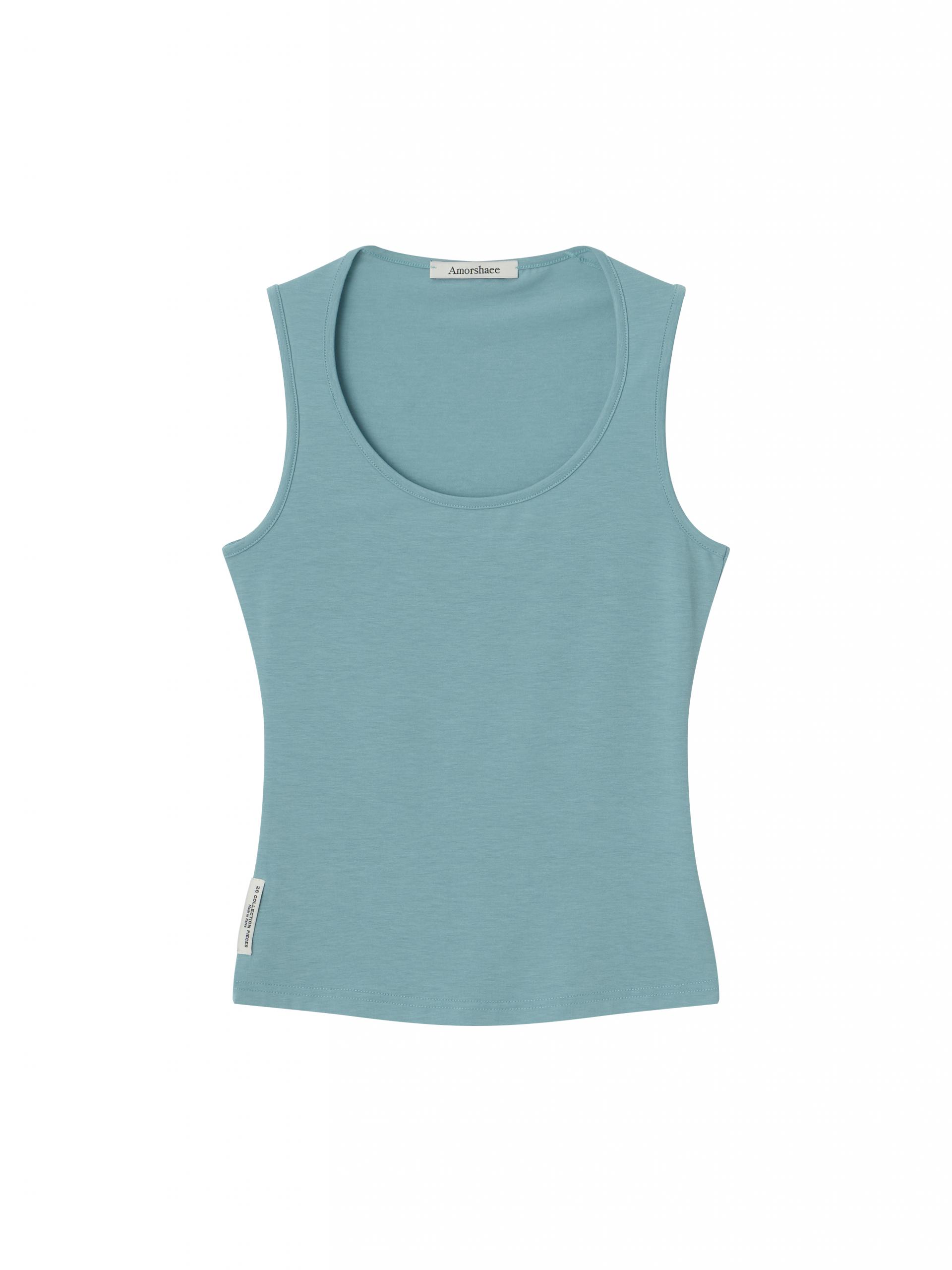 O-neck Sleeveless - blue