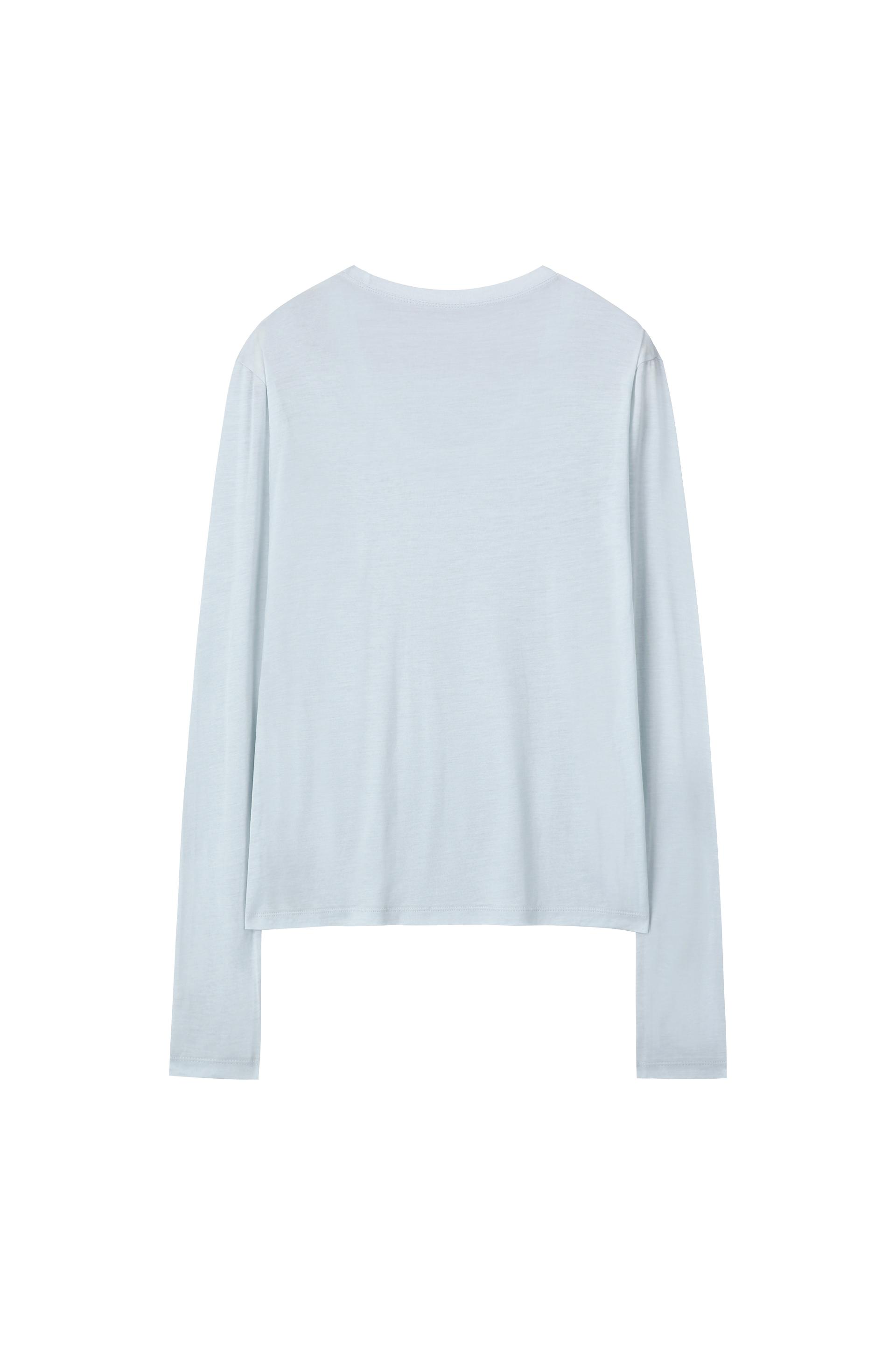 Scoop Neck Tee - blue