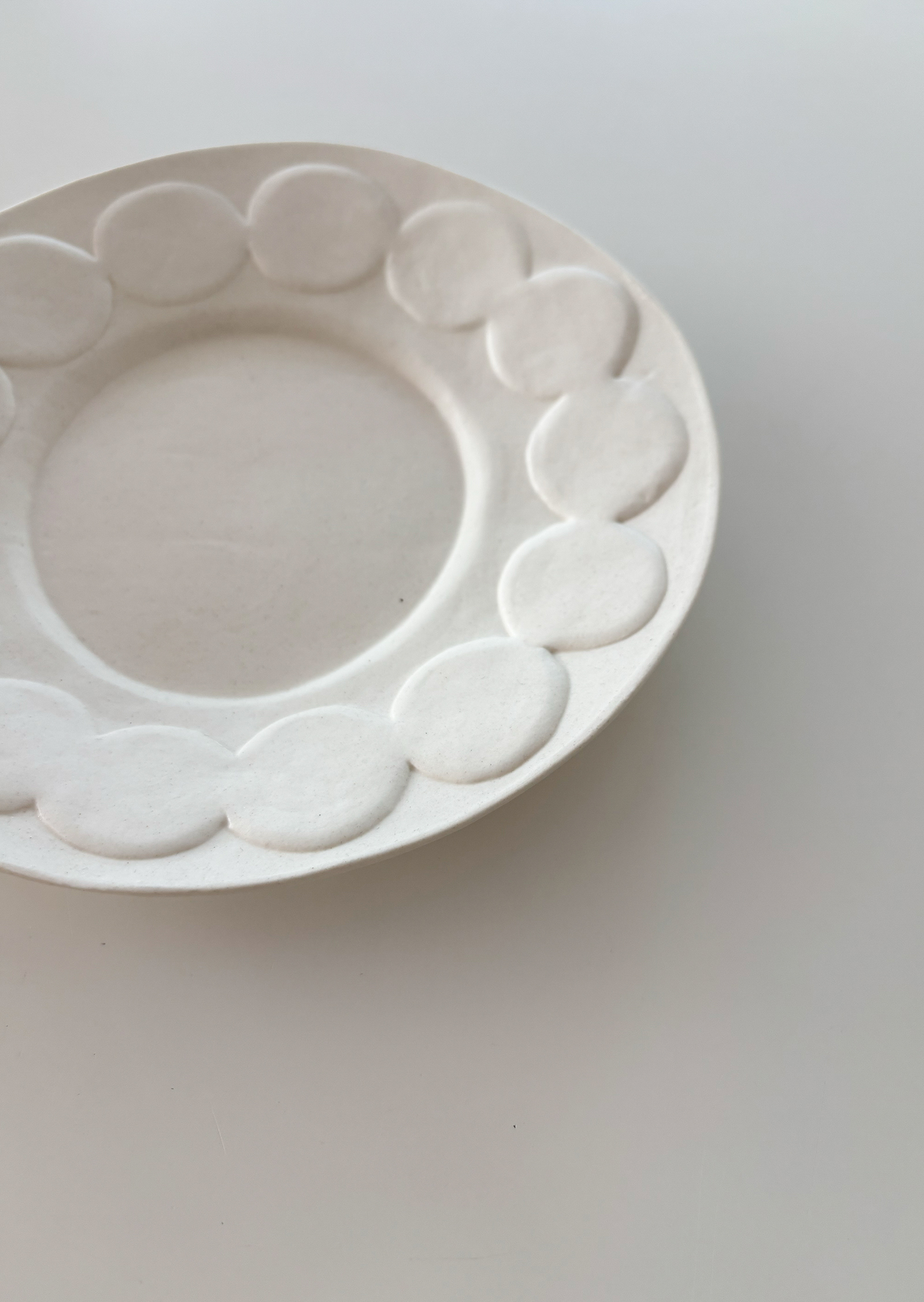 White Dot Plate