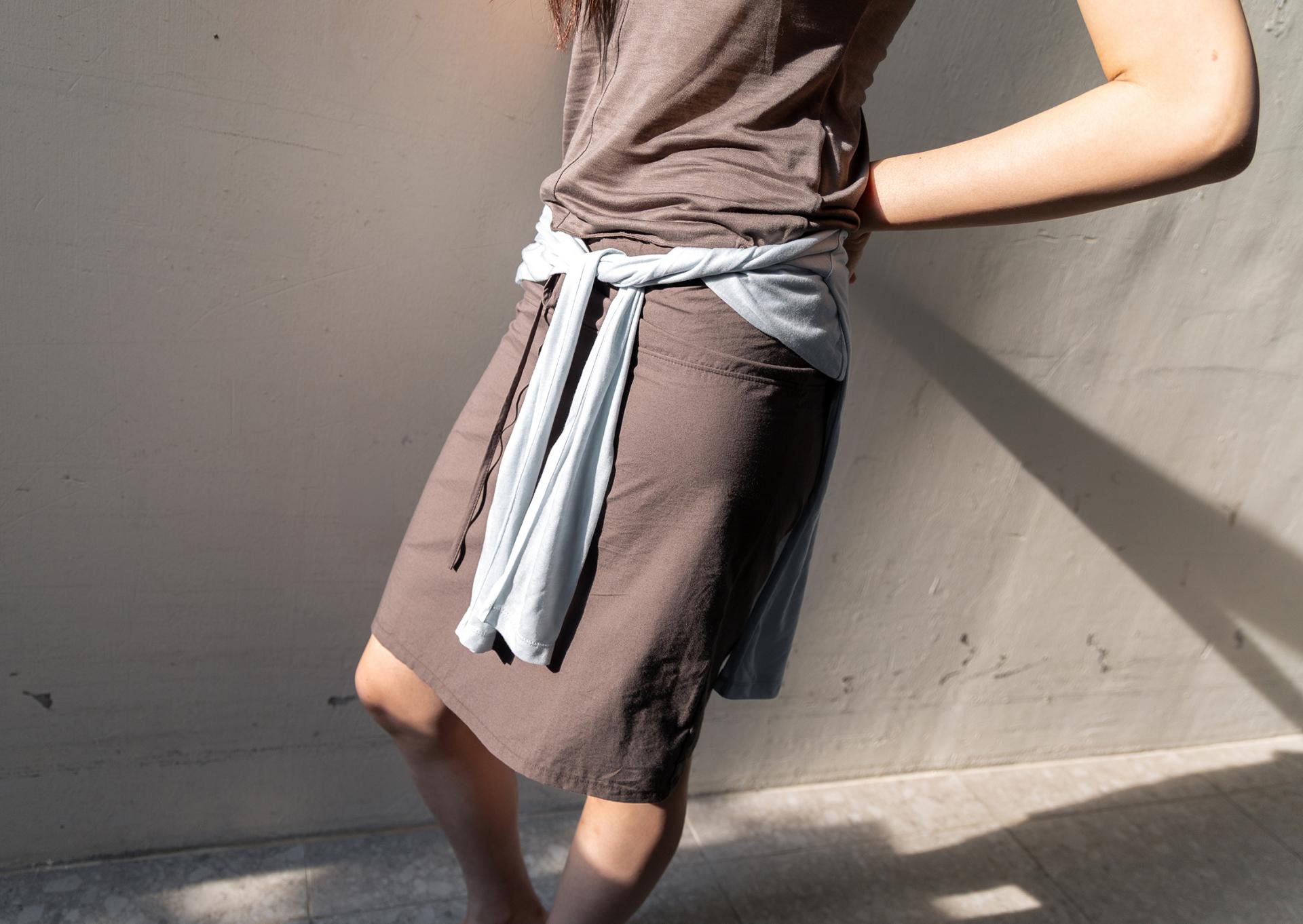 Poplin Skirt - brown