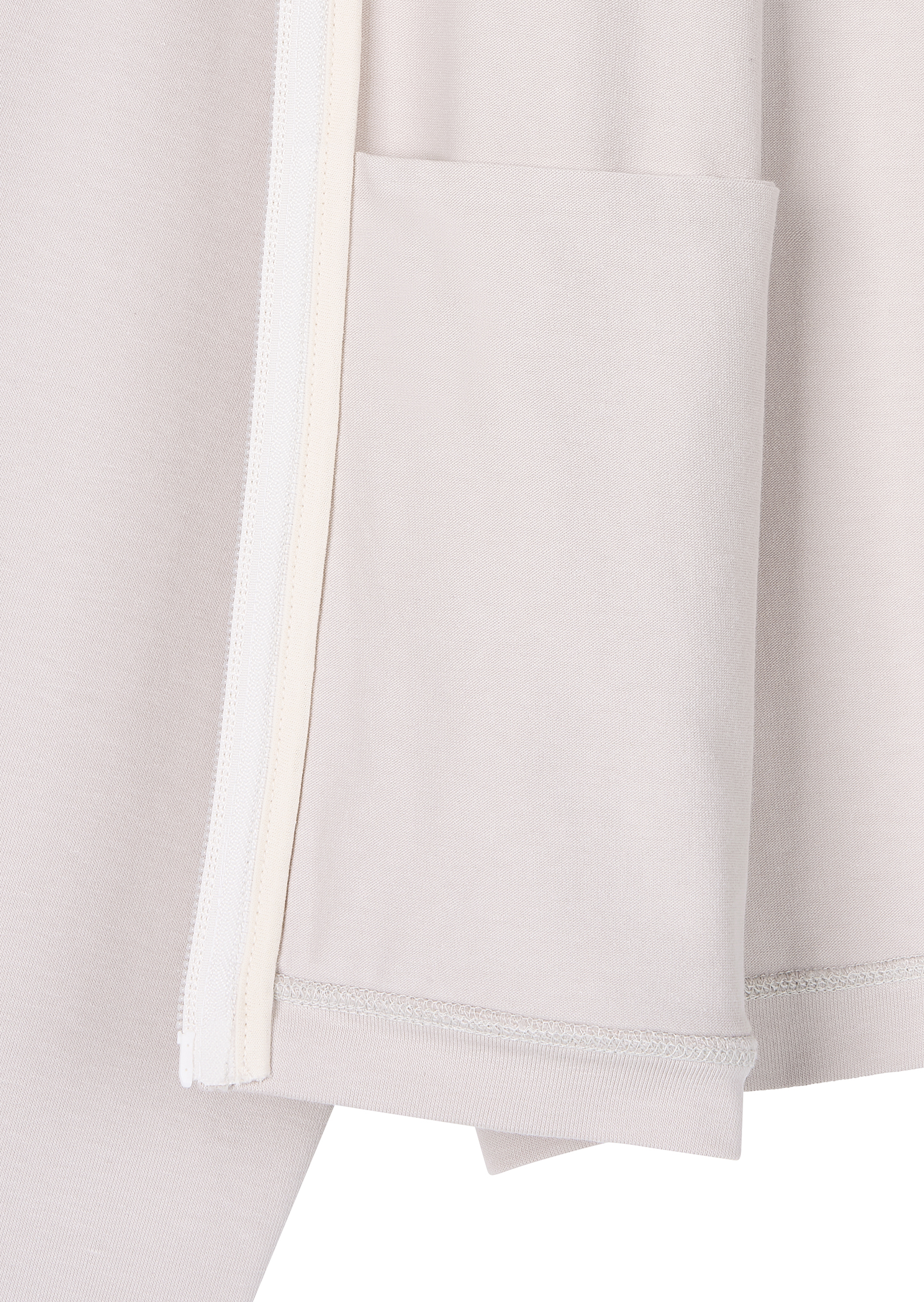 Line Zip Hoodie - light gray