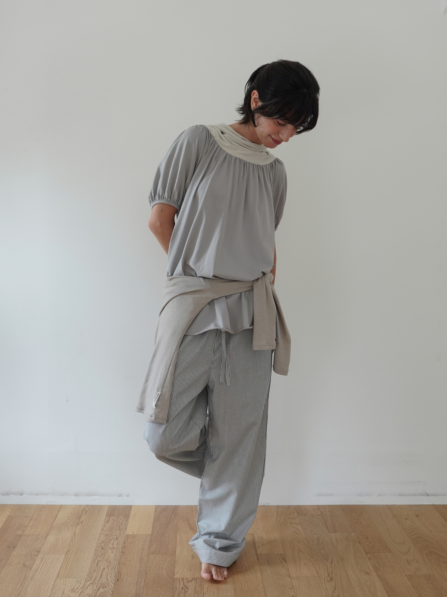 Banding Pants - stripe wb
