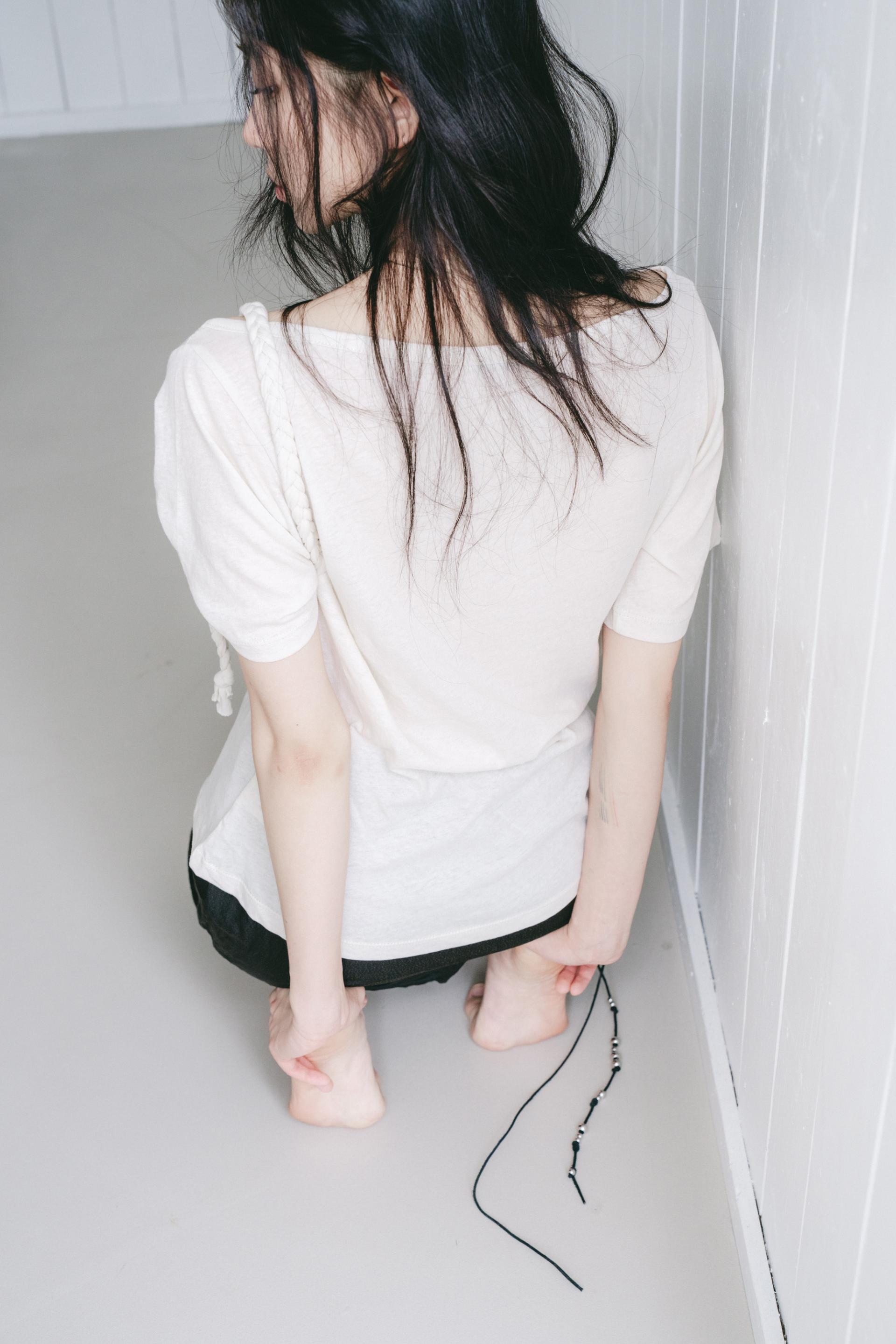Braided Rope T-shirt - beige