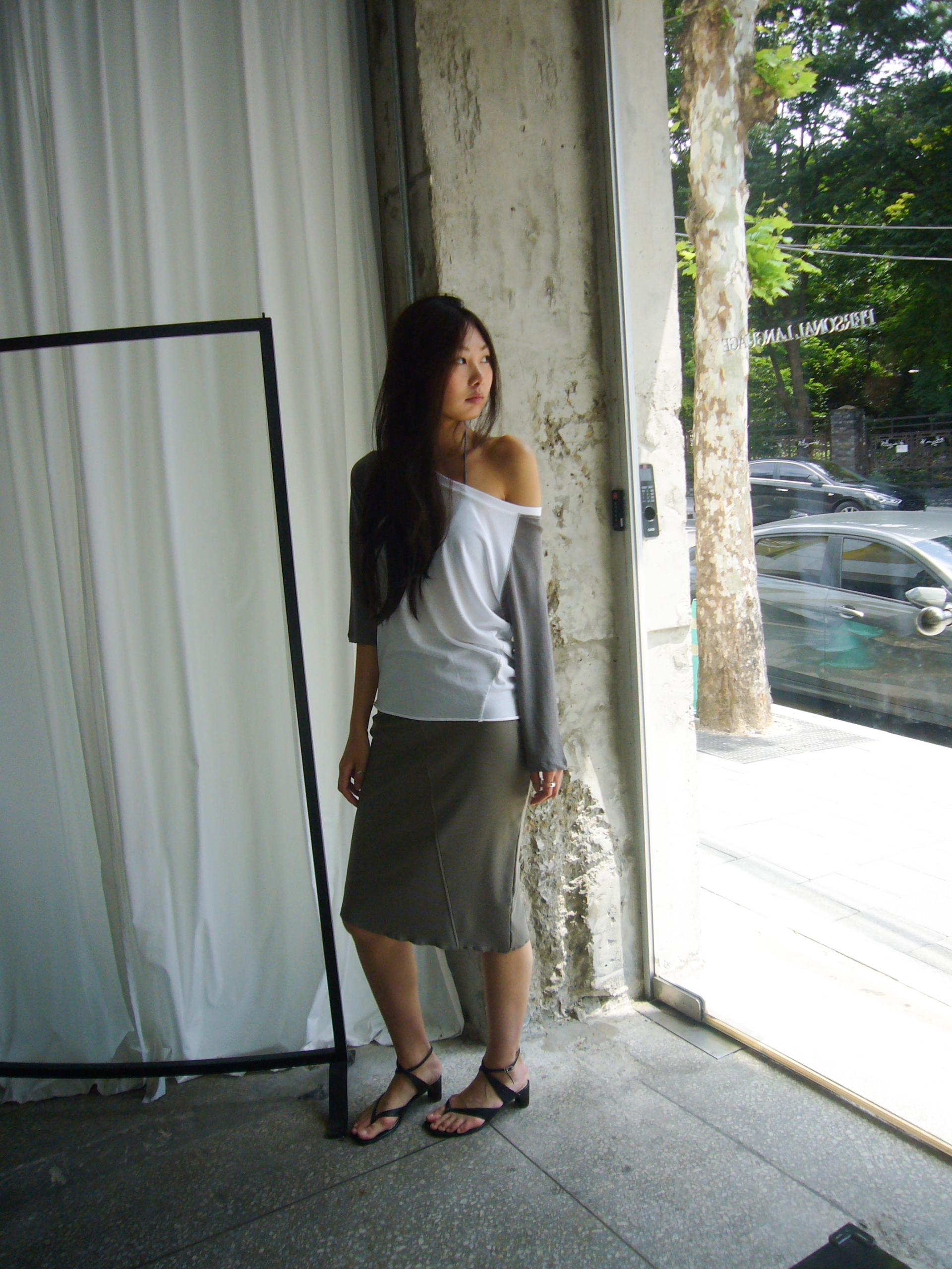 El Raglan T - charcoal