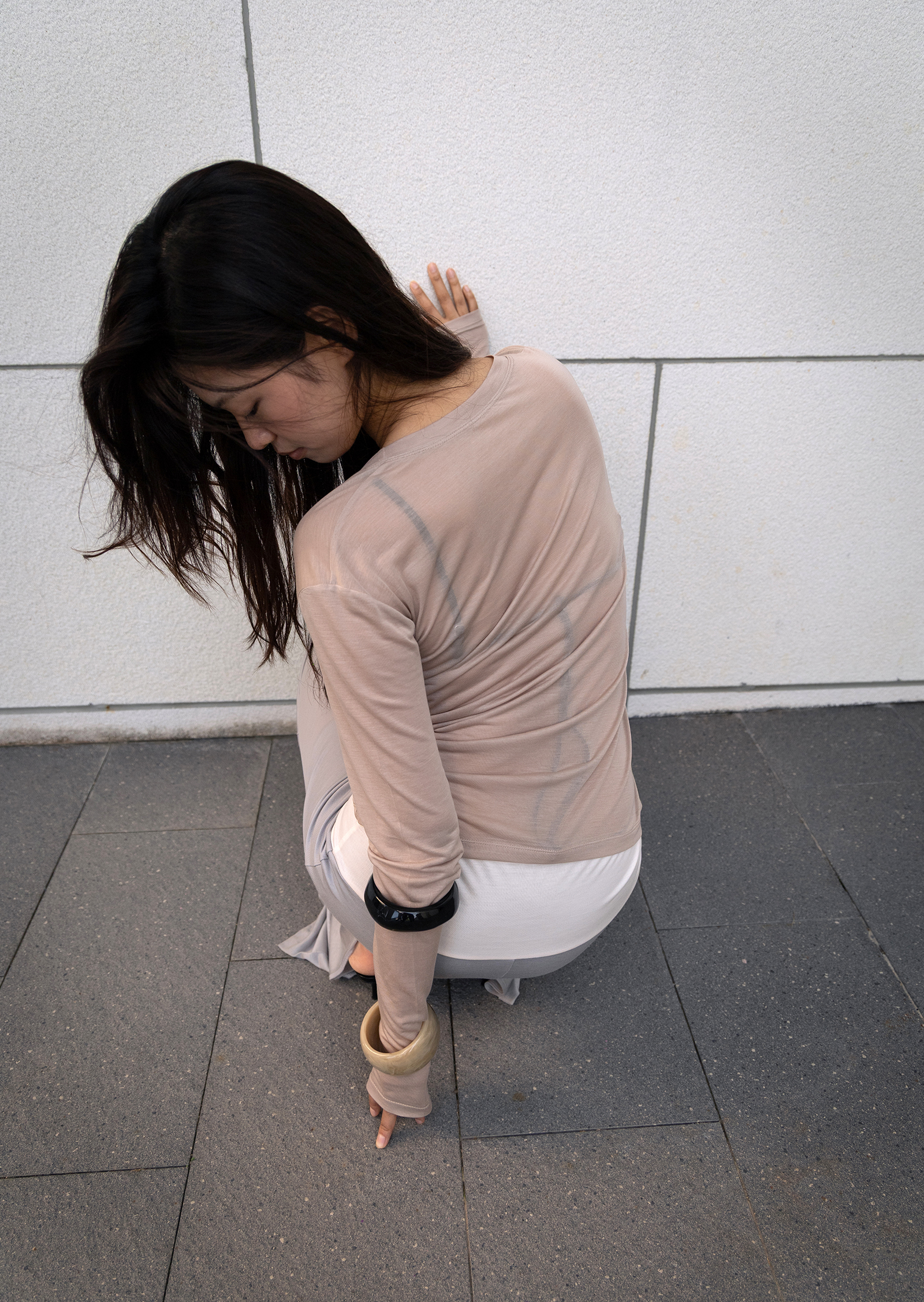 Scoop Neck Tee - oat