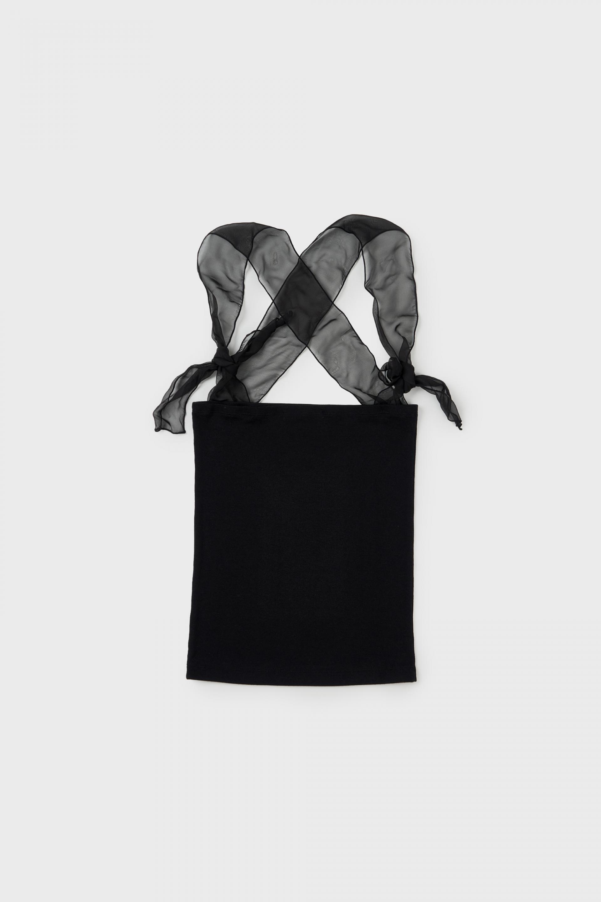 Silky Strap Top - black