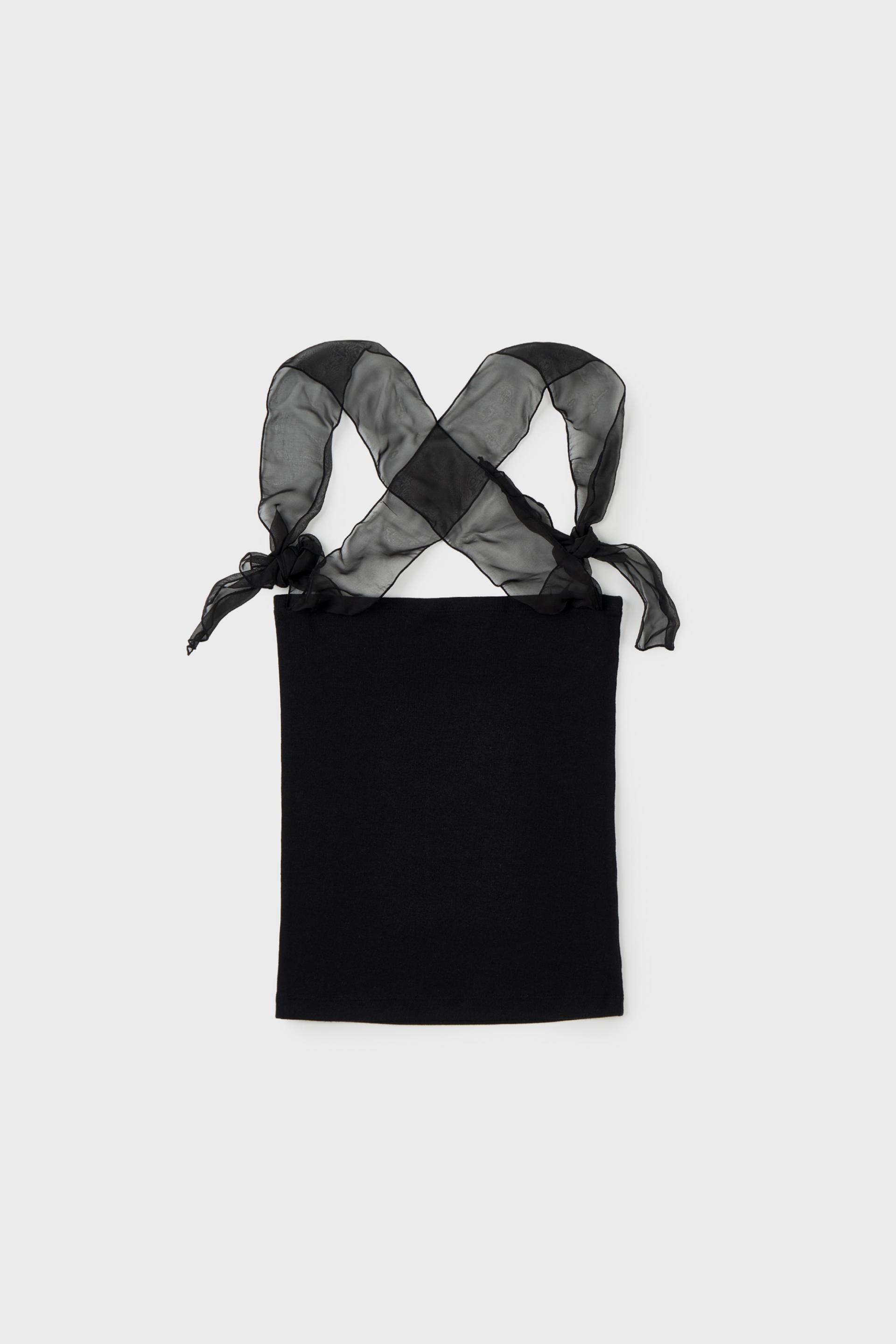 Silky Strap Top - black