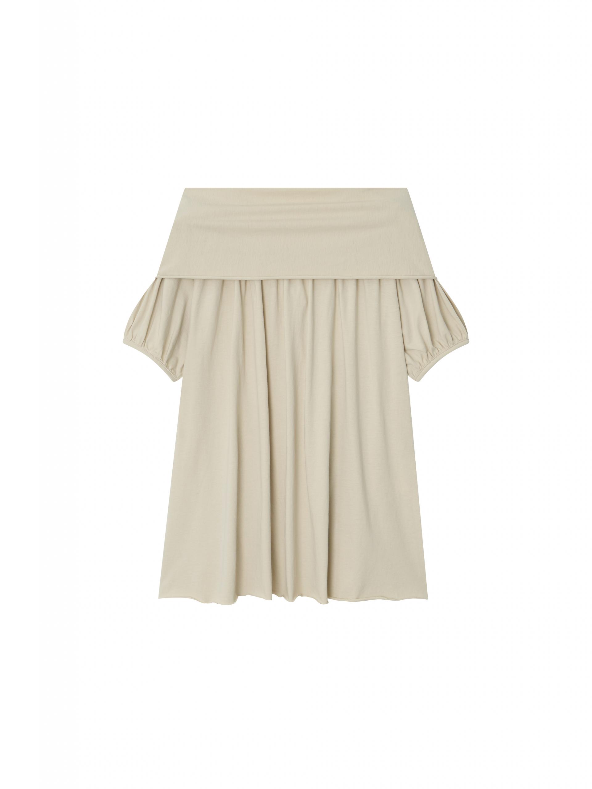 Back Ribbon Top - ivory