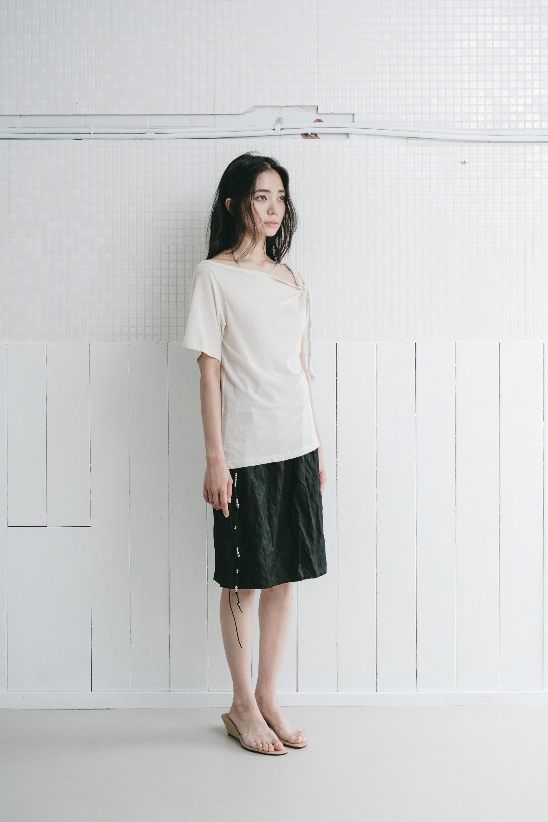 Braided Rope T-shirt - beige