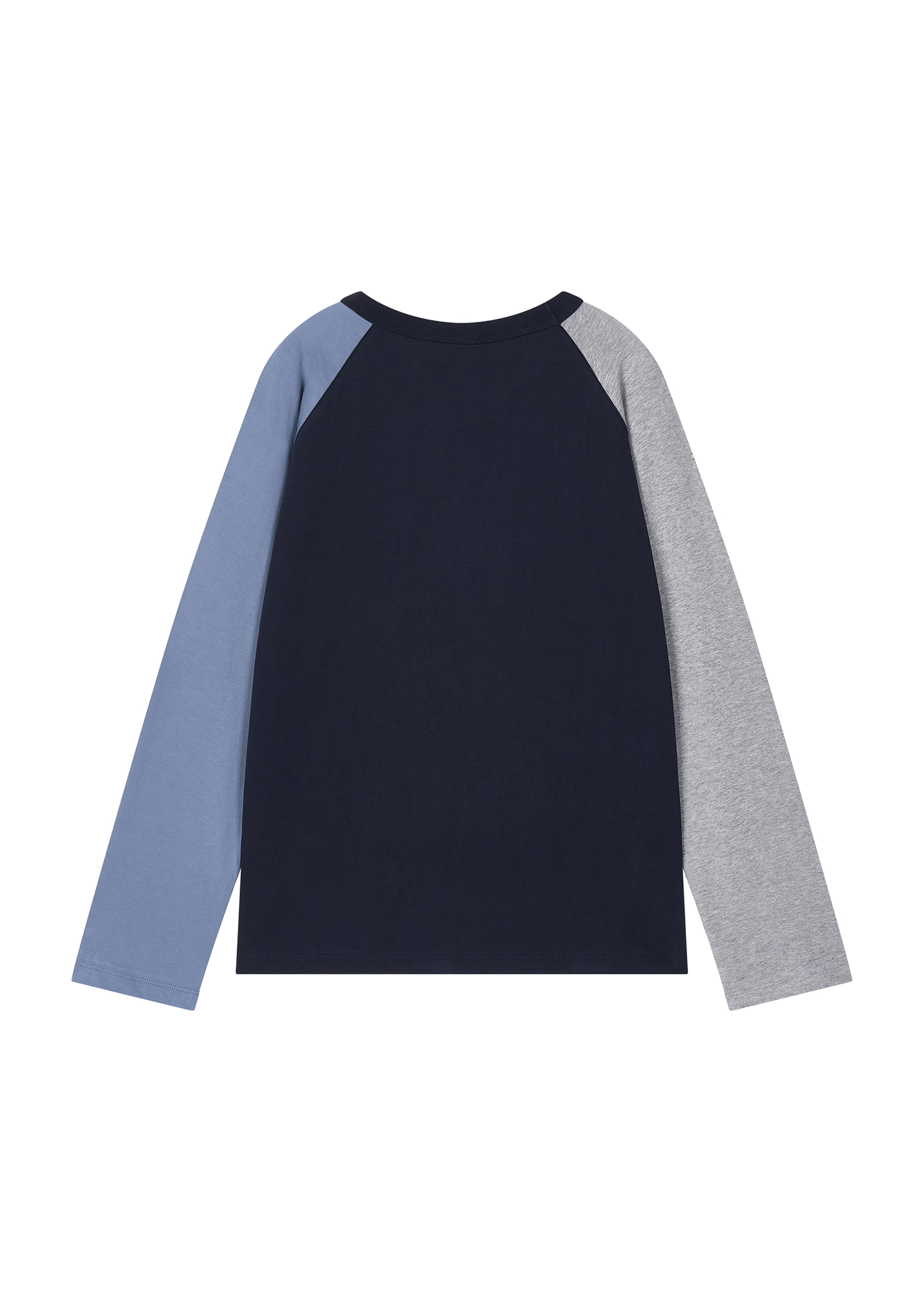 Color Block Raglan - blue/gray