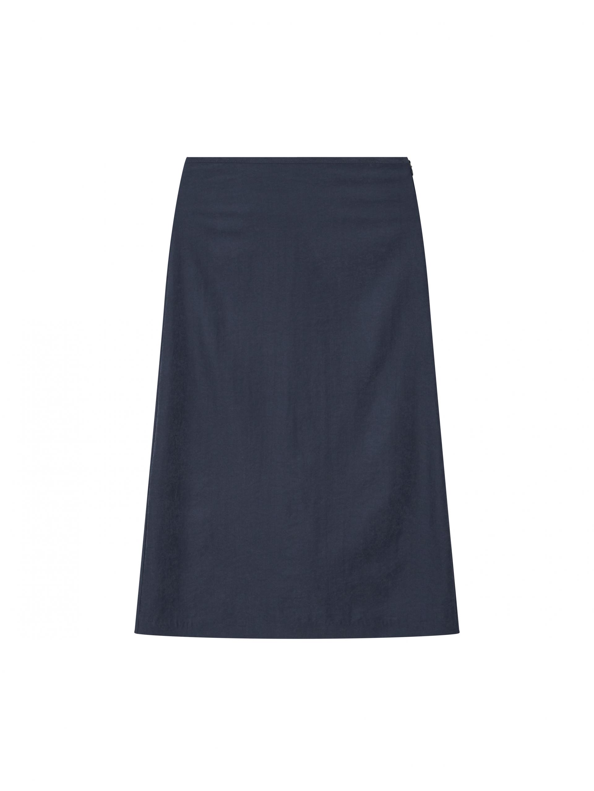 Basic Long Skirt - deep blue