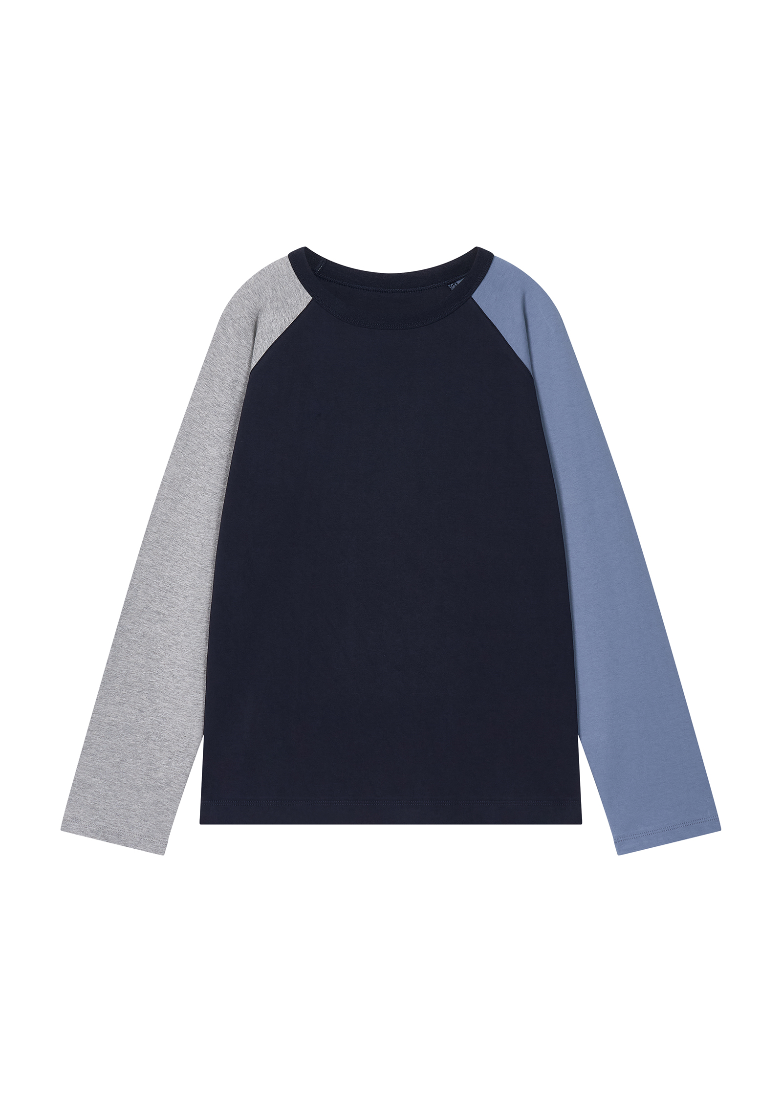 Color Block Raglan - blue/gray