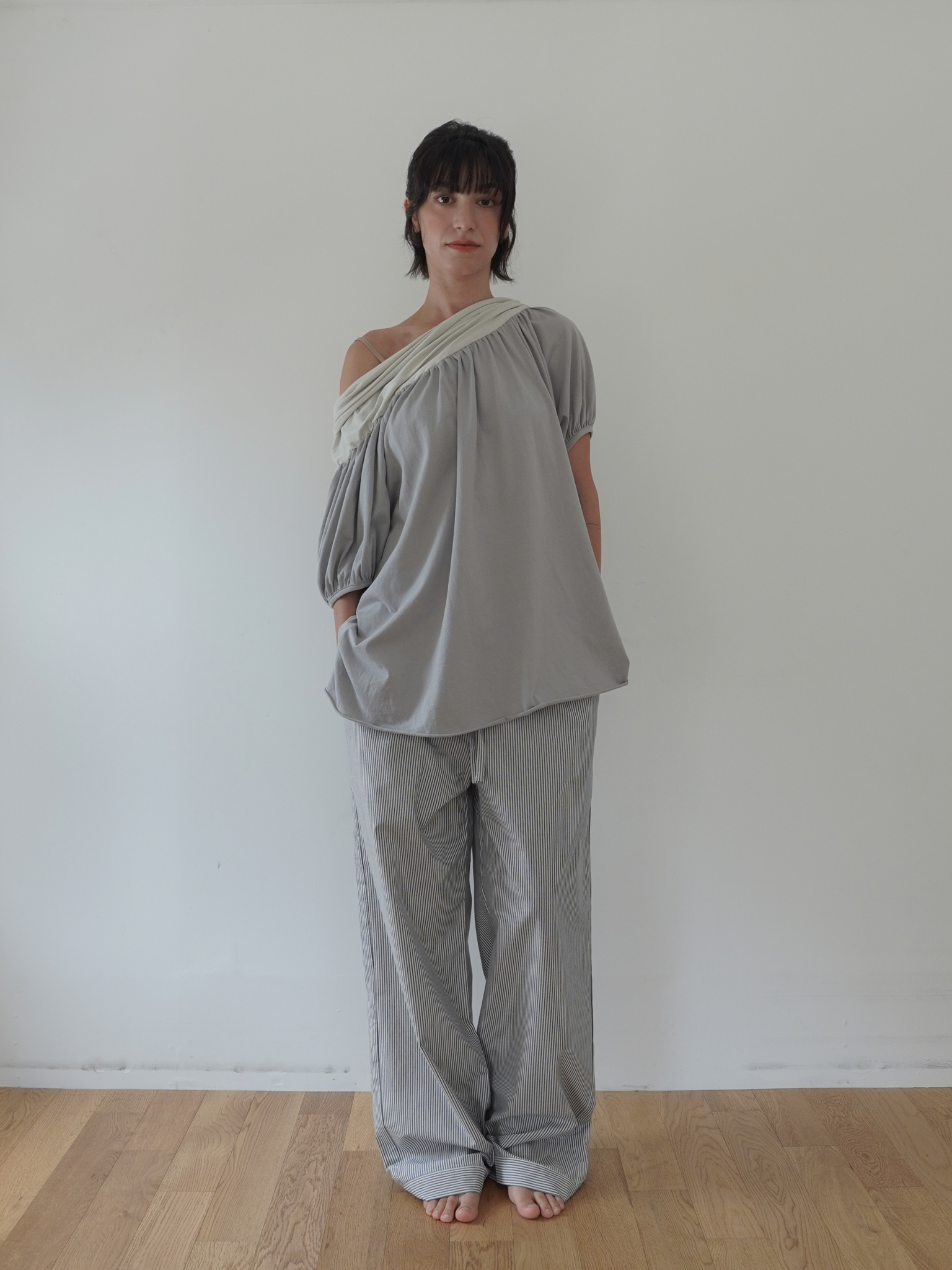 Banding Pants - stripe wb