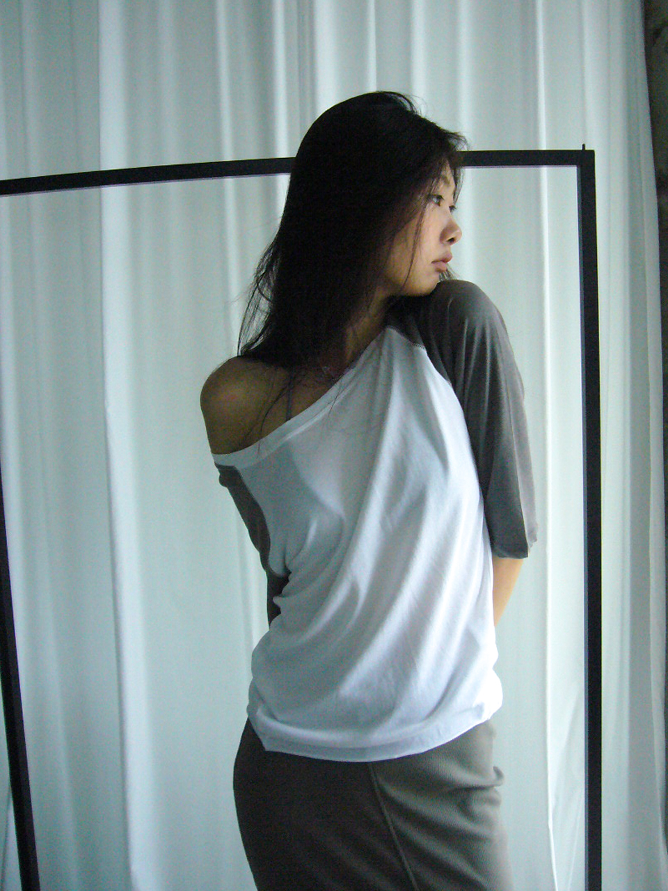 El Raglan T - charcoal