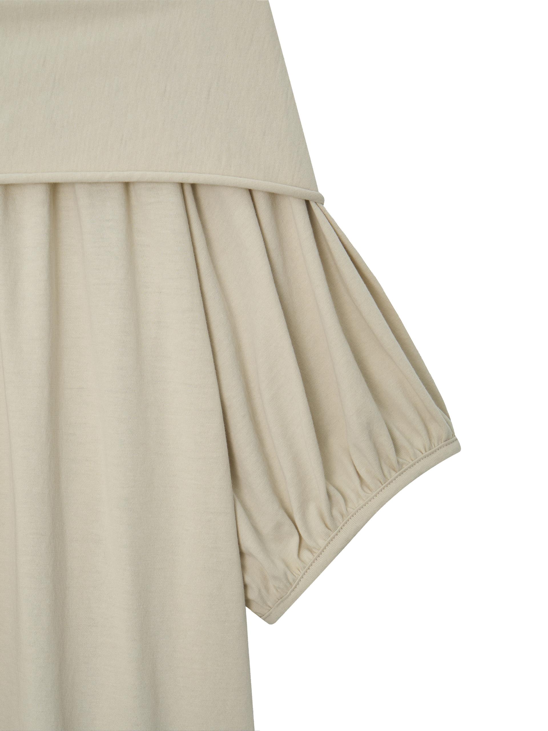 Back Ribbon Top - ivory