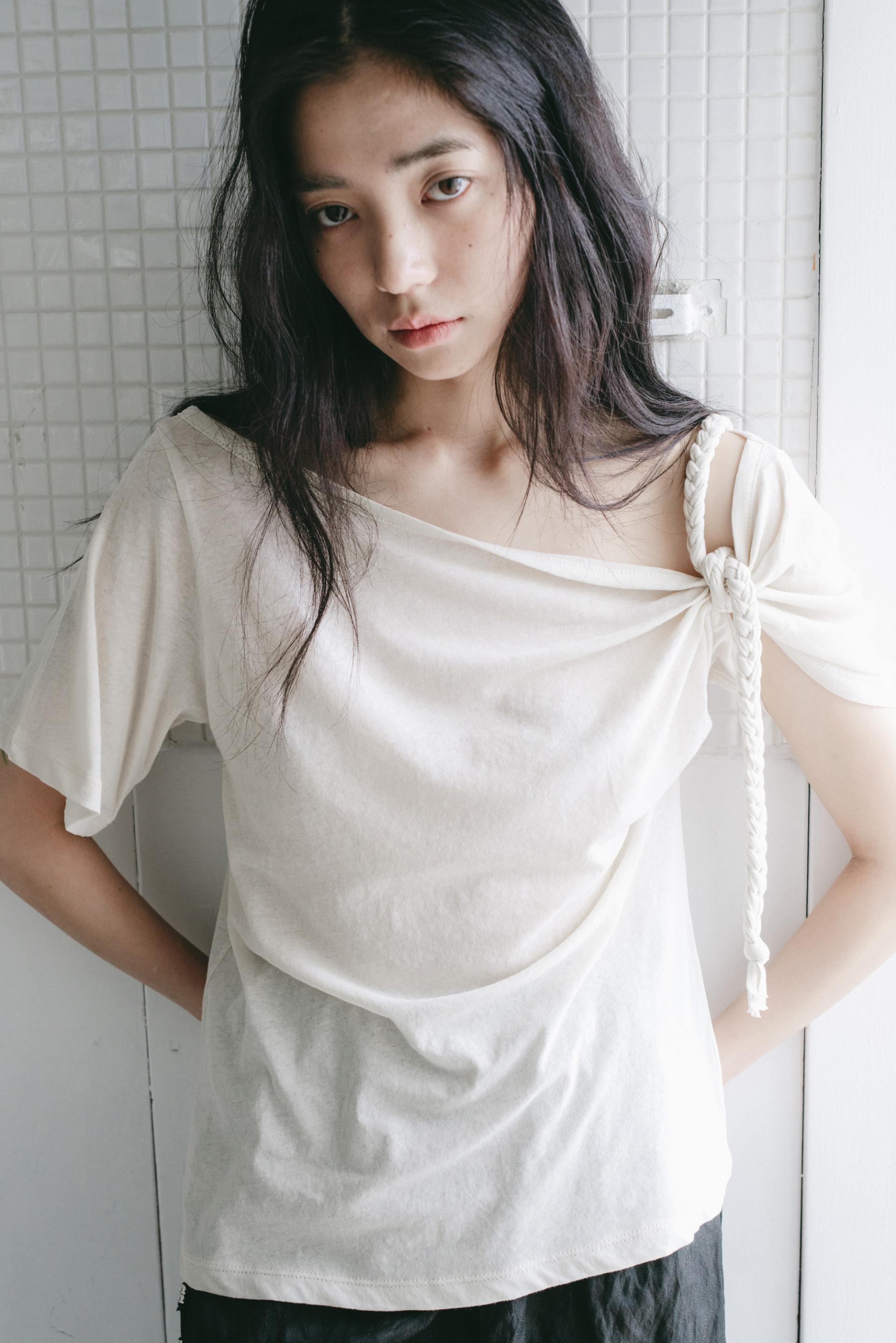 Braided Rope T-shirt - beige
