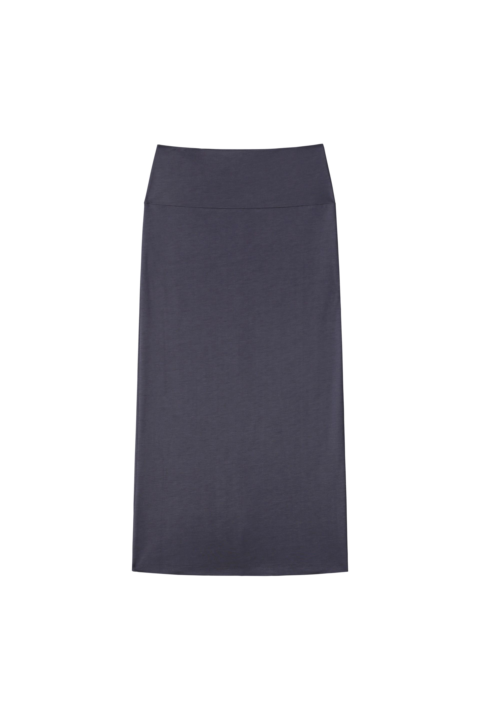 (Summer) Straight Long Skirt - navy