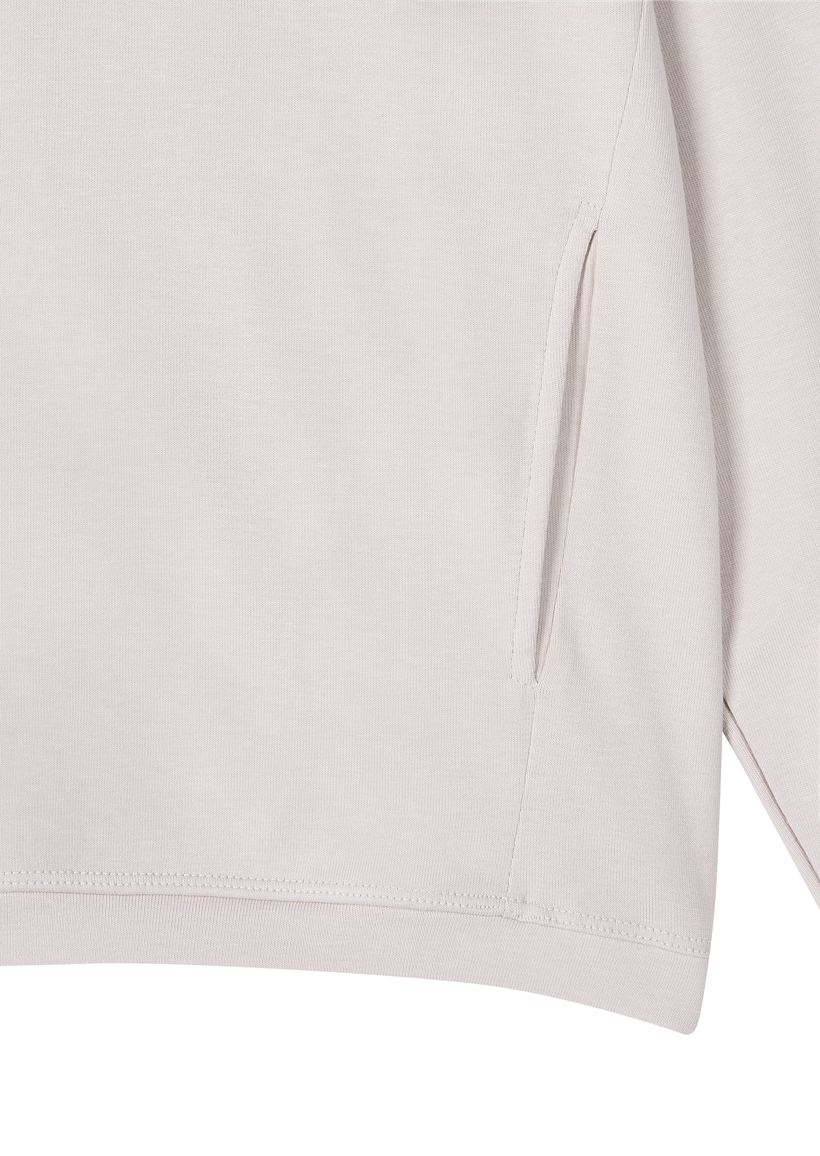 Line Zip Hoodie - light gray