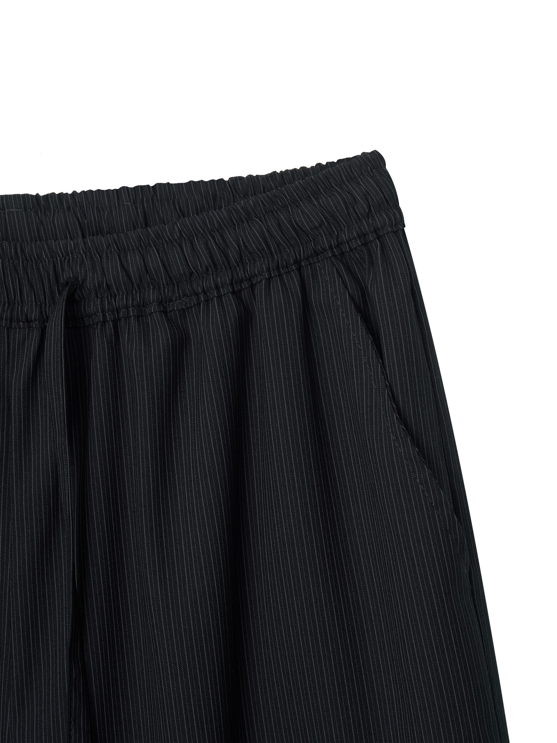 Banding Pants - stripe navy