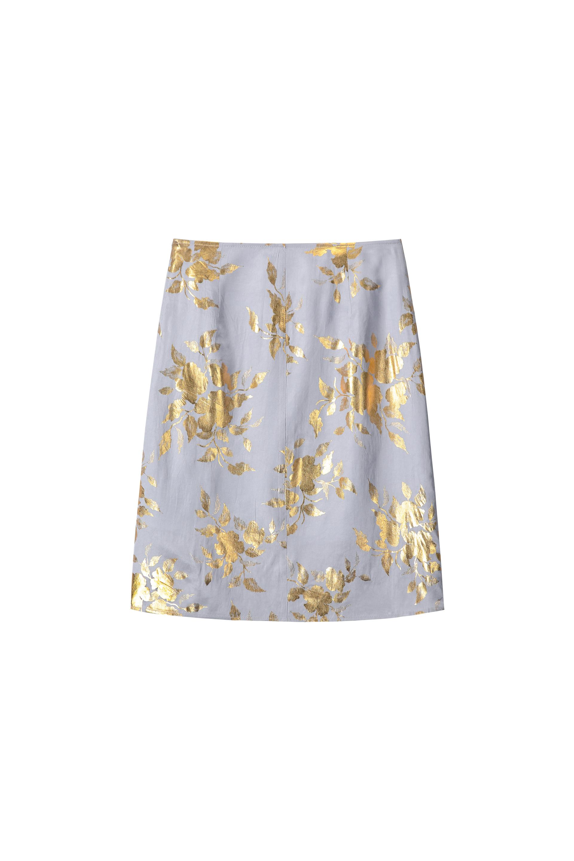 Glow Garden Skirt - steel gray