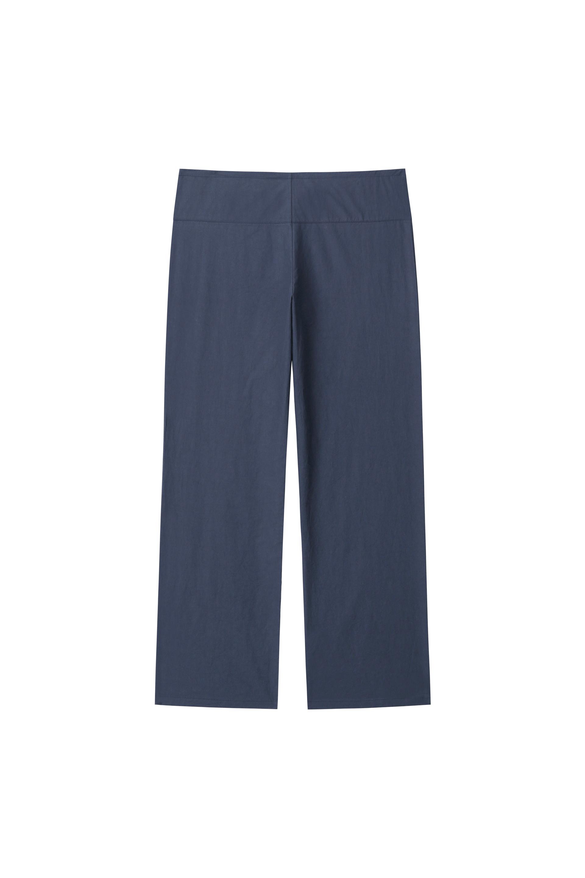 Poplin Pants - navy