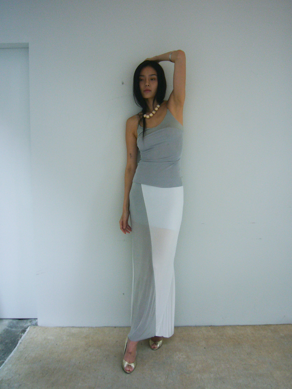 Selene Chain Sleeveless - ice grey