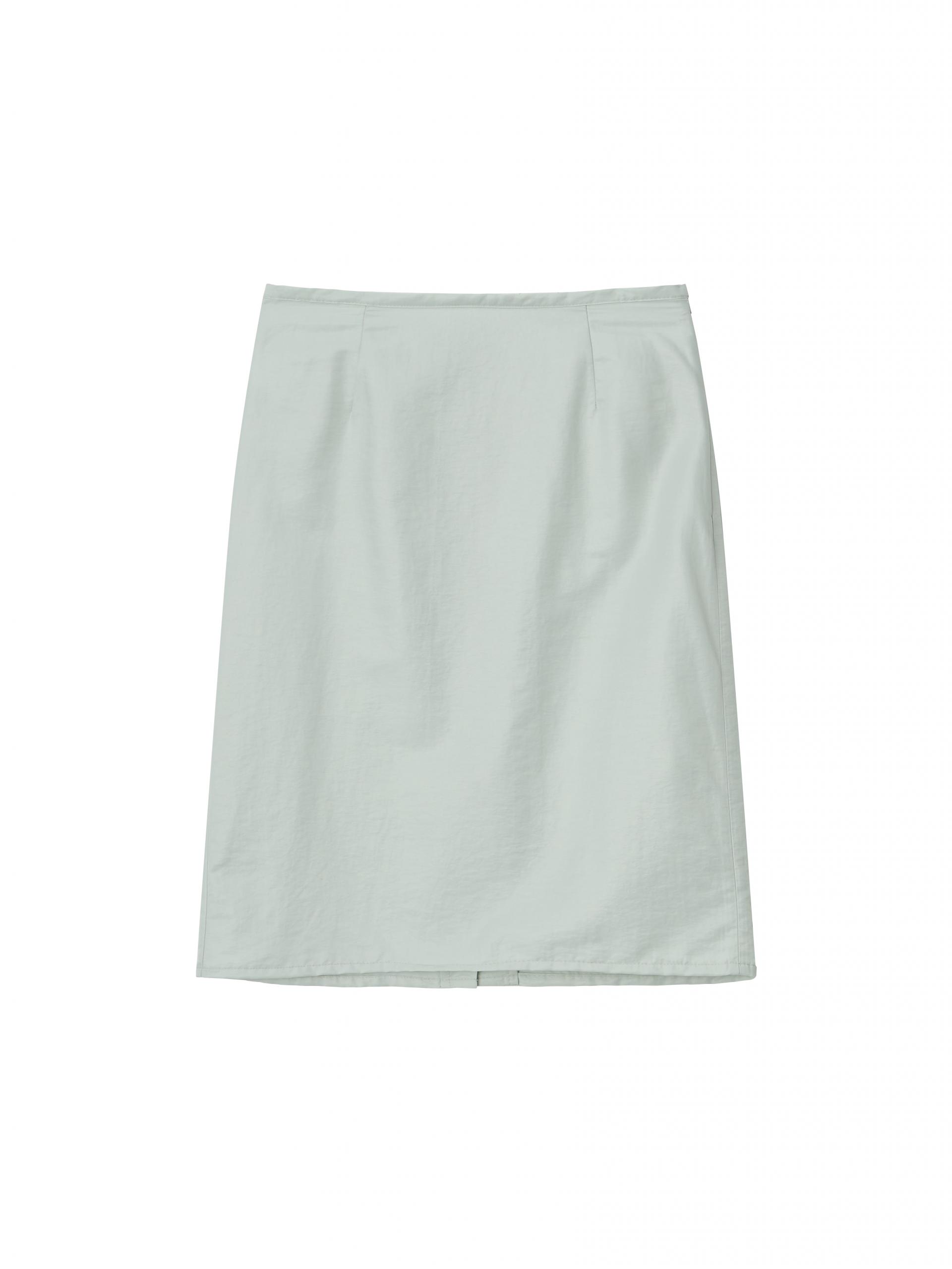 Satin Midi Skirt - mint