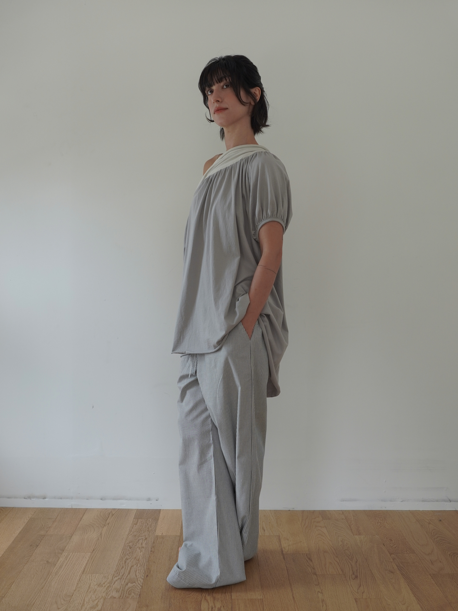 Banding Pants - stripe wb
