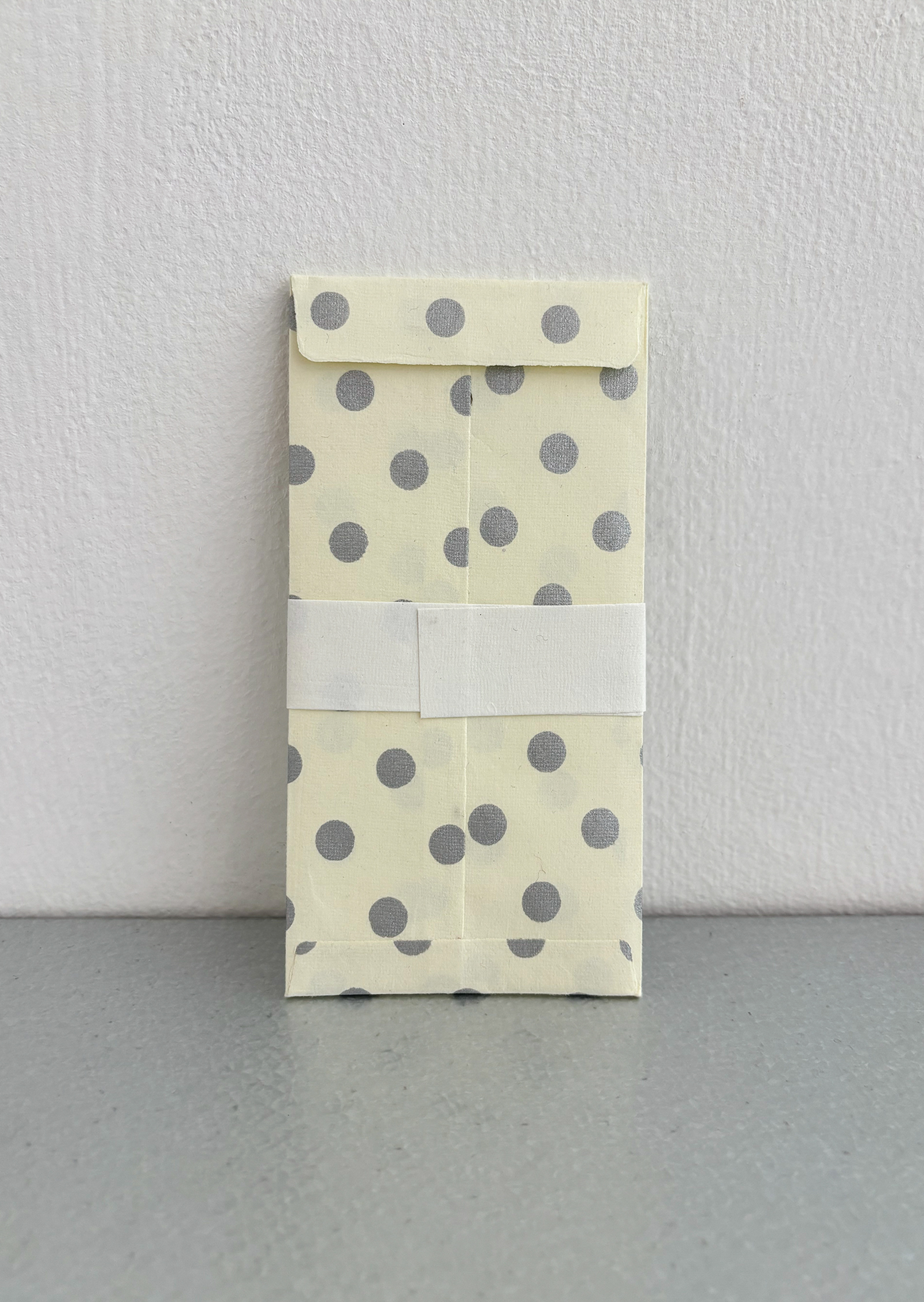 3pack Card and Envelope - silver dot