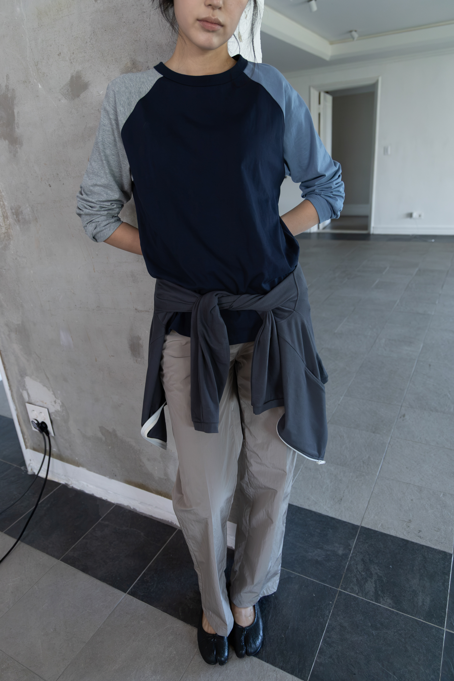 Color Block Raglan - blue/gray / 10월 5일 출고