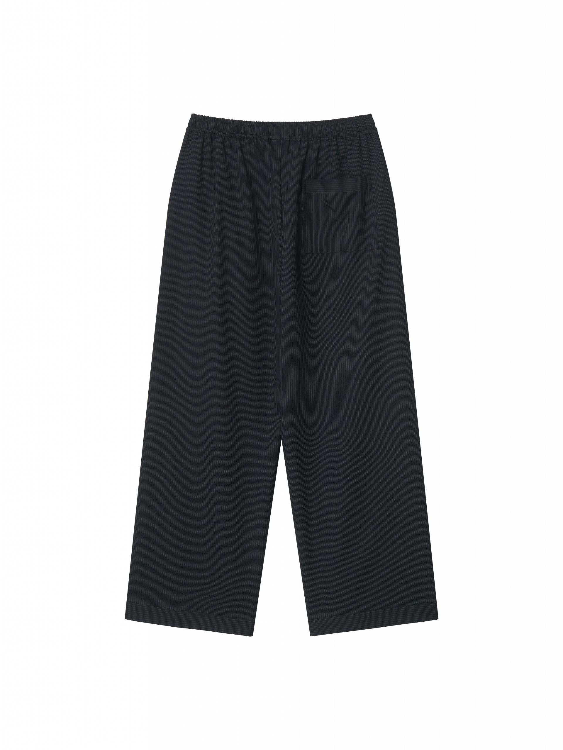 Banding Pants - stripe navy