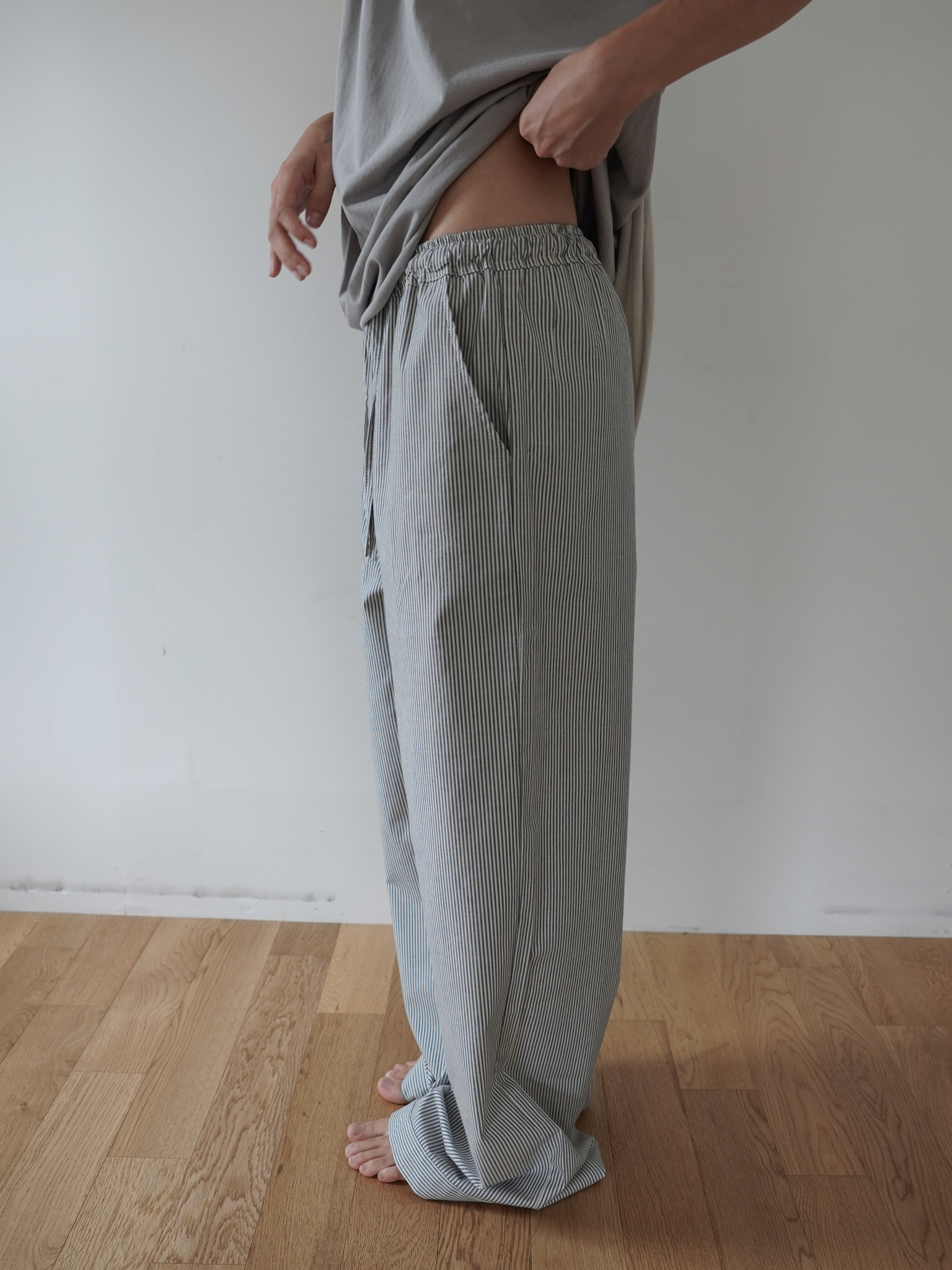 Banding Pants - stripe wb