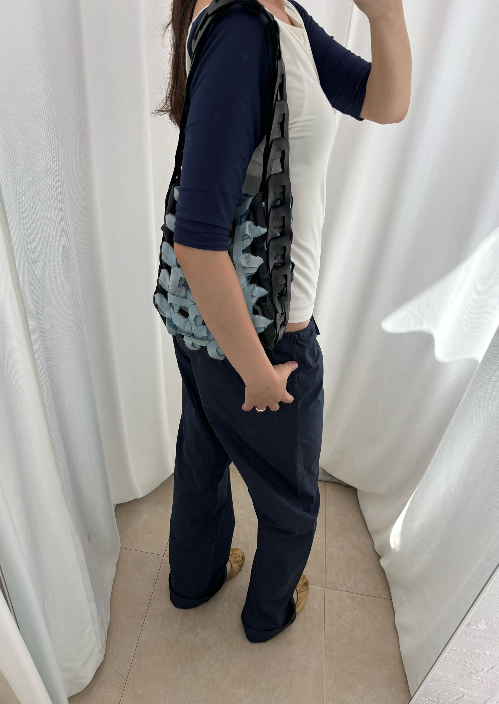 Poplin Pants - navy