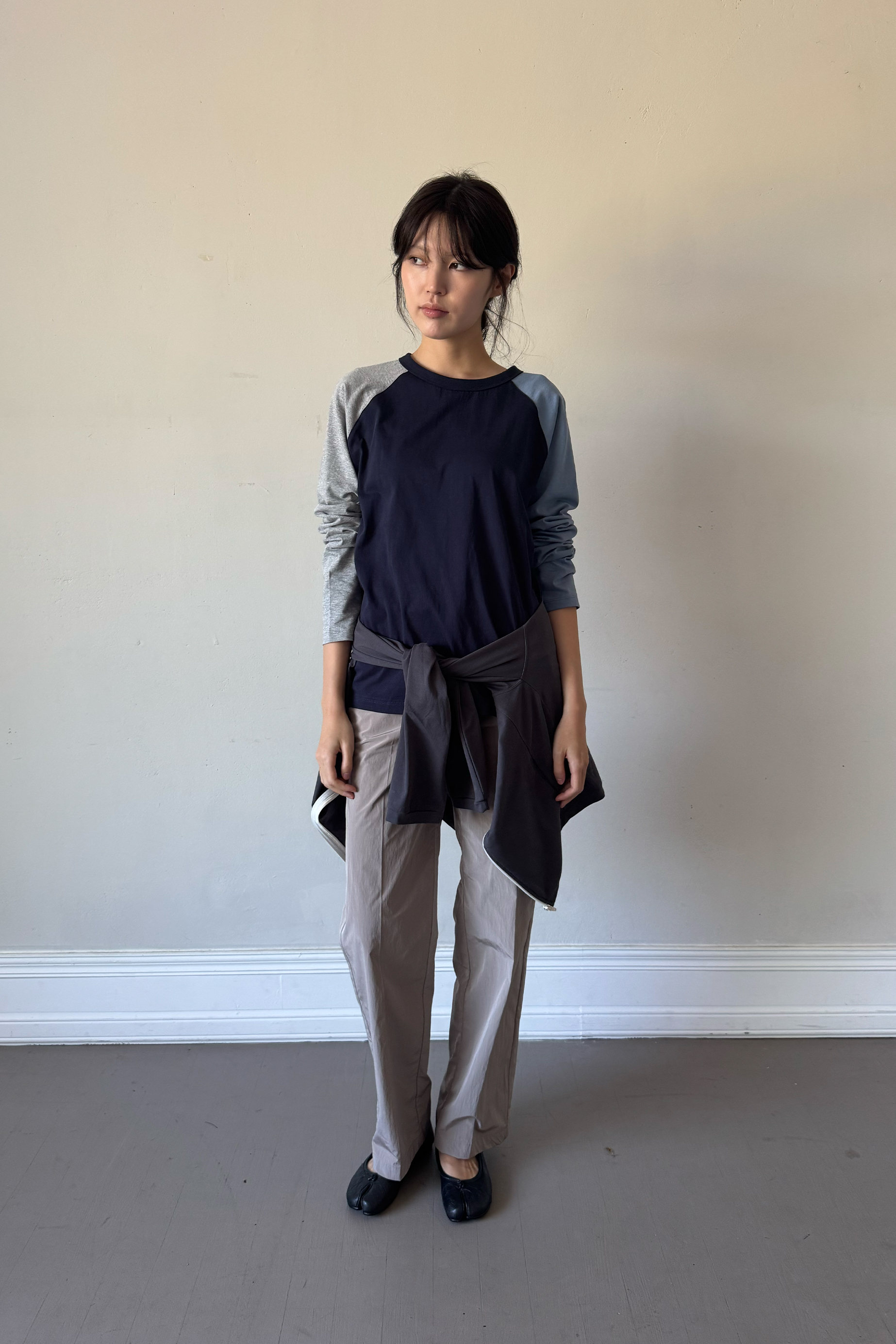 Color Block Raglan - blue/gray / 10월 5일 출고