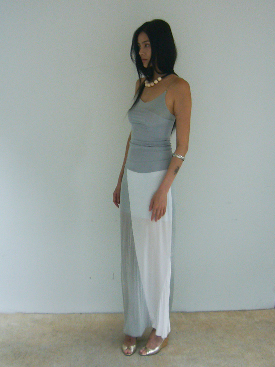 Selene Chain Sleeveless - ice grey