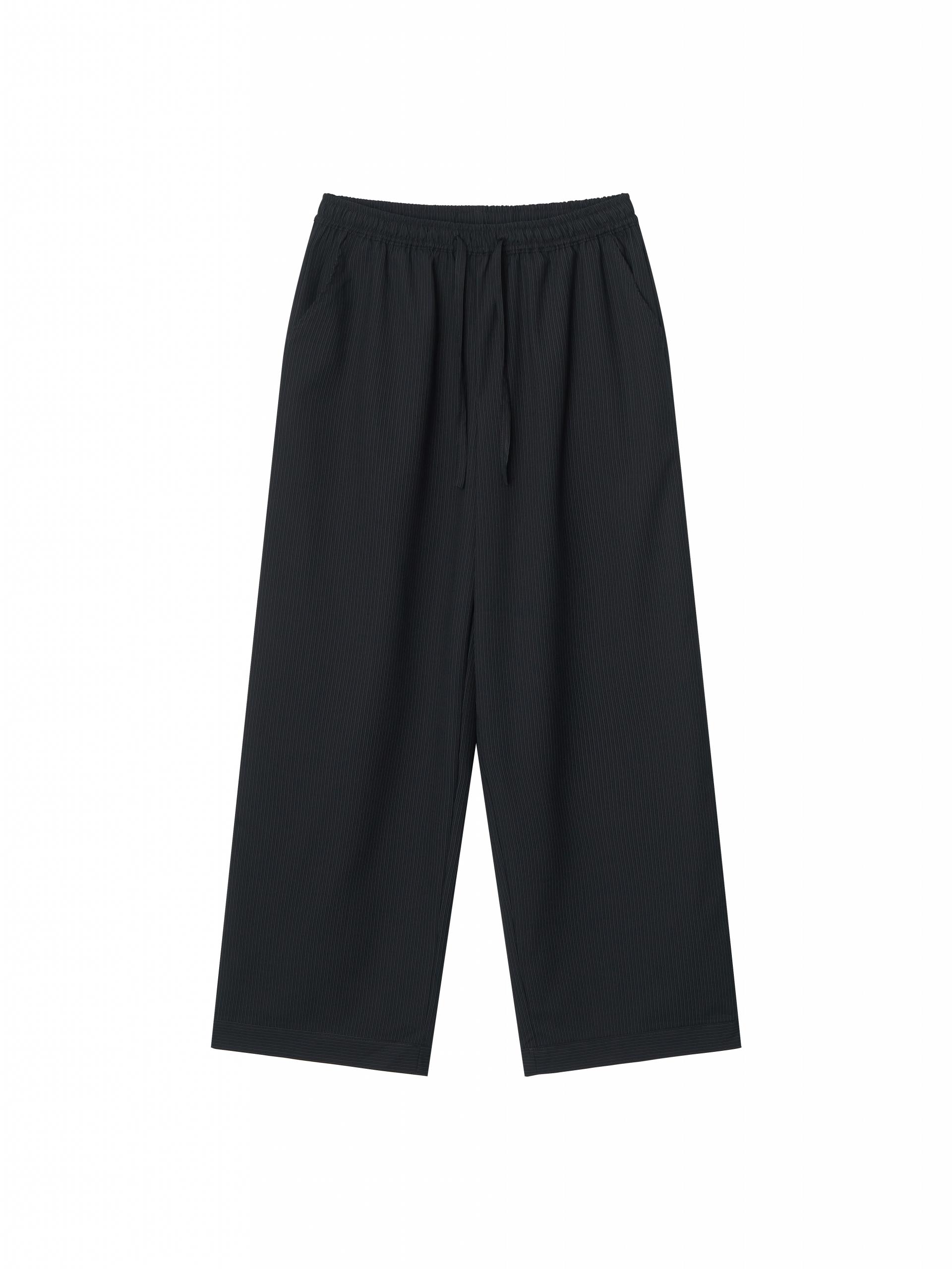 Banding Pants - stripe navy