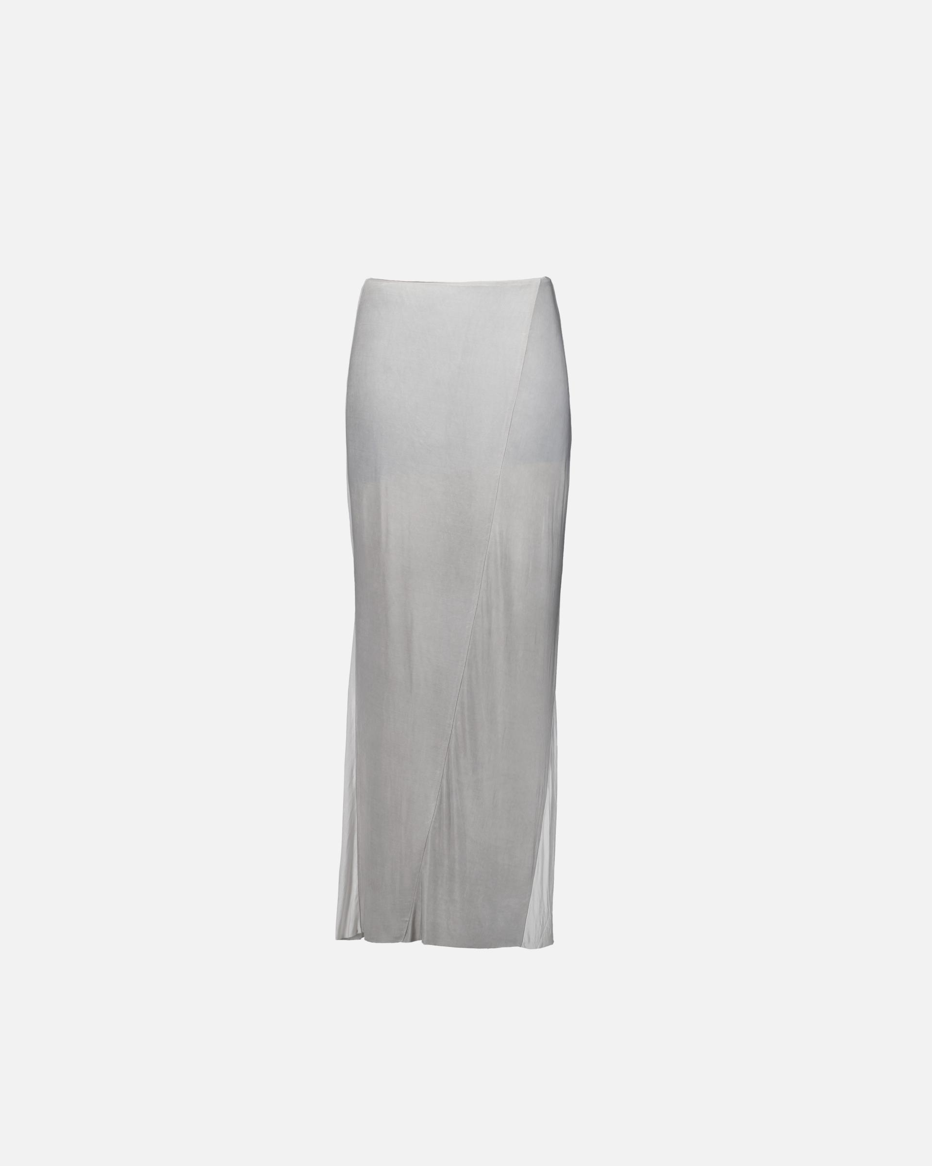 Drop Skirt II - ice grey / white