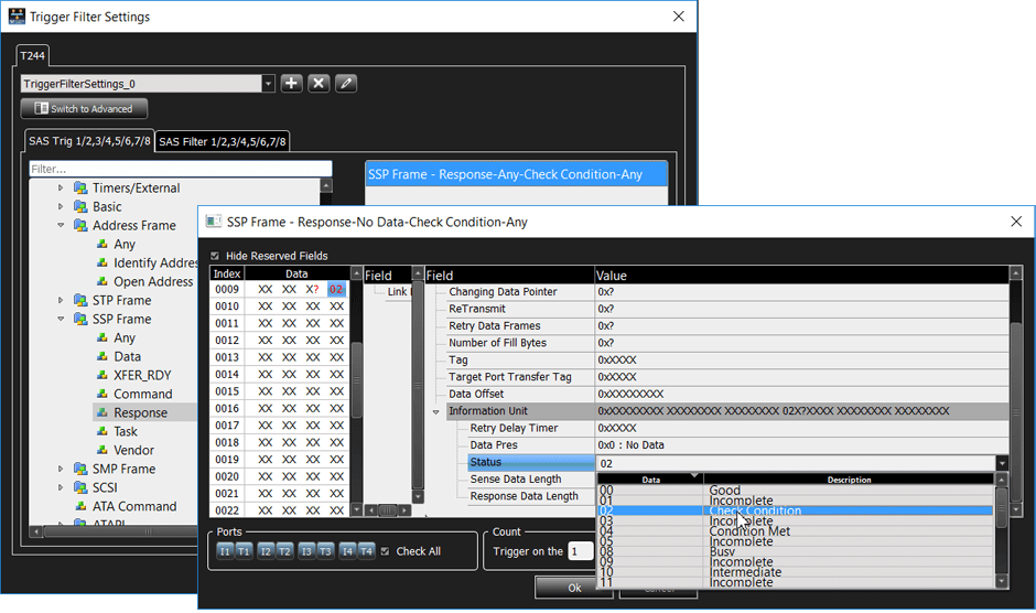 간편 모드 트리거링은 빠른 설정을 위한 팝업 메뉴를 제공합니다.
