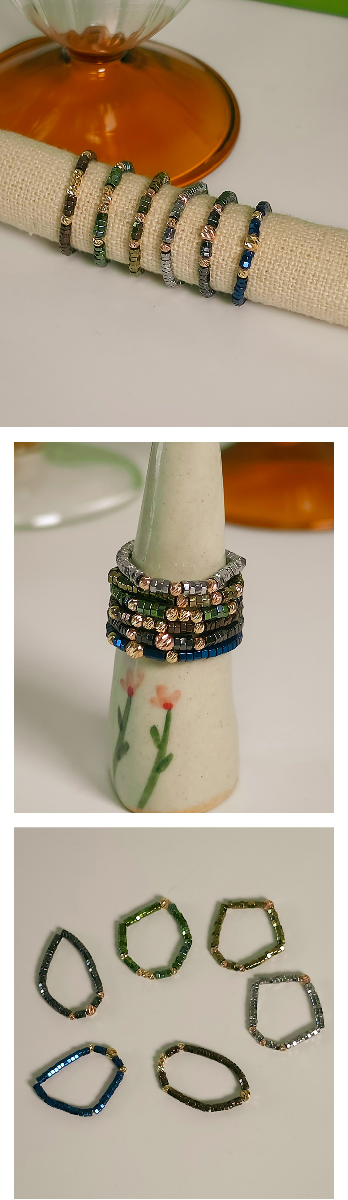 14k 헤마타이트 반지 (3-type)