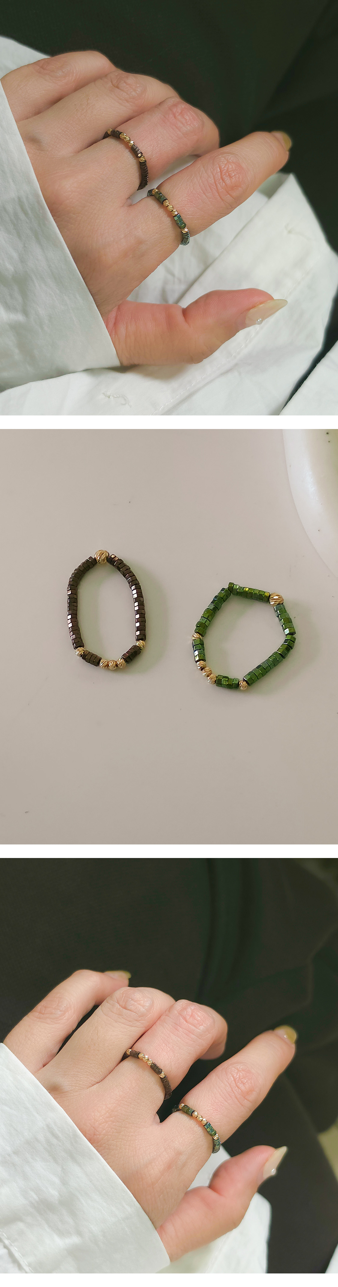 14k 헤마타이트 반지 (3-type)